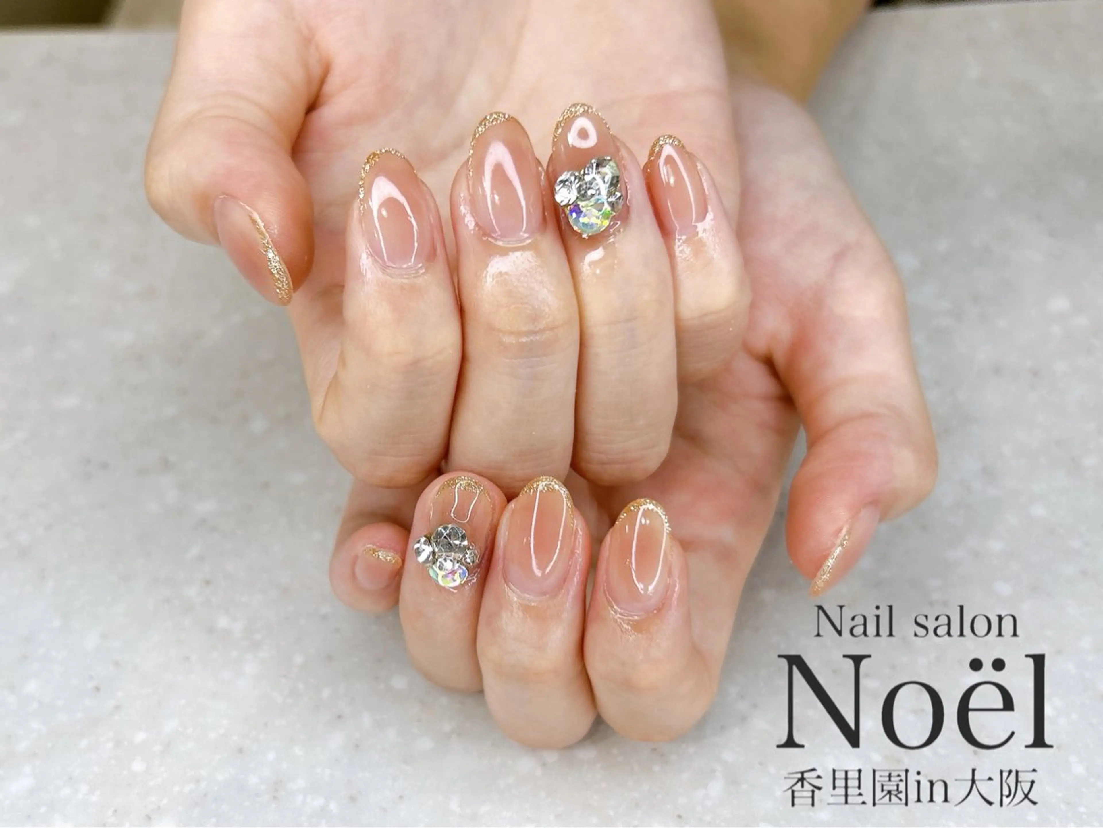 ネイル ラメ(グリッター) ハンドネイル Nailsalon &Noel所属・もも 🍑のネイルデザイン