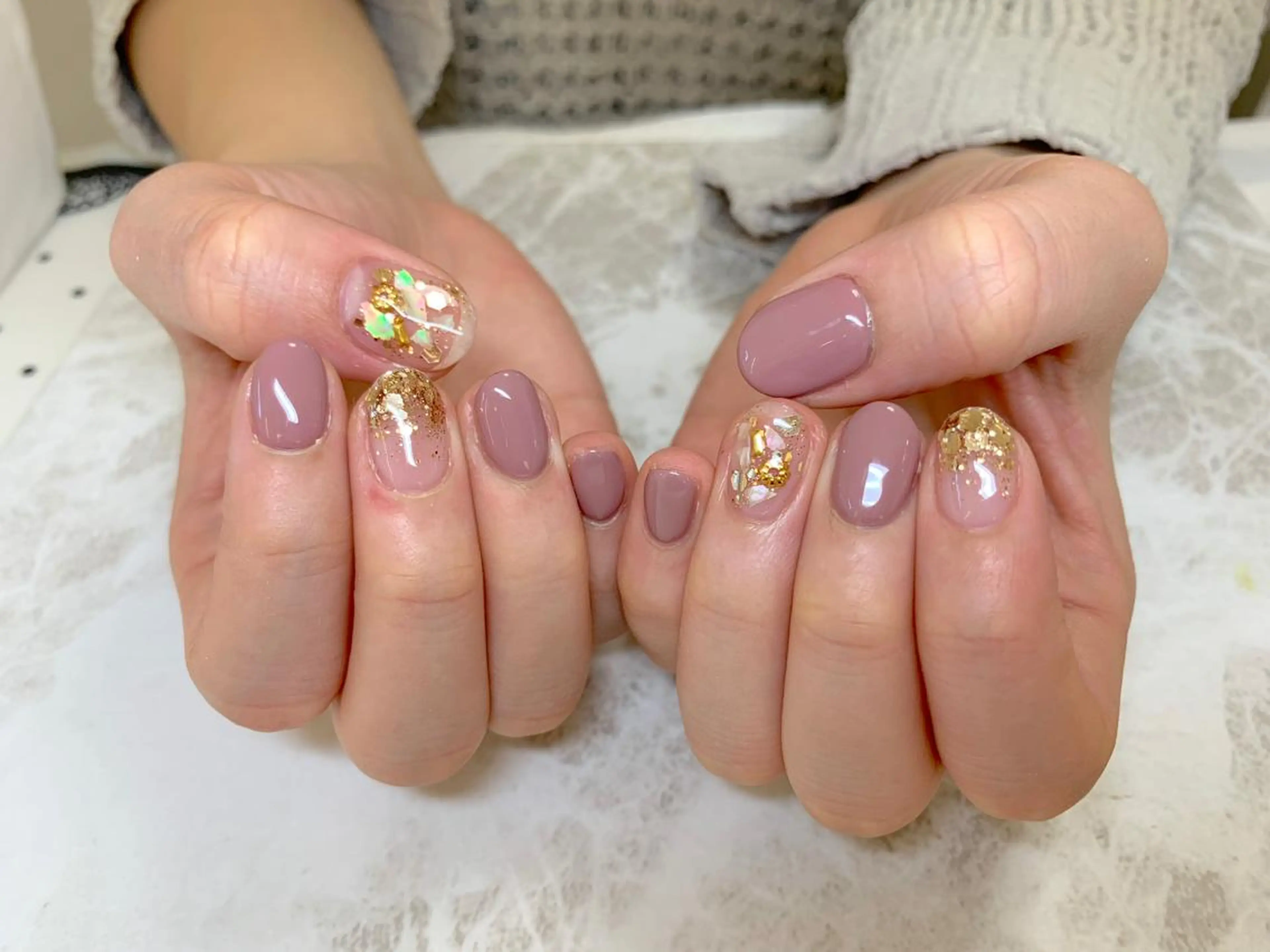 ネイル アートネイル ラメ(グリッター) ラメグラデーション LULU LIMAのネイルデザイン