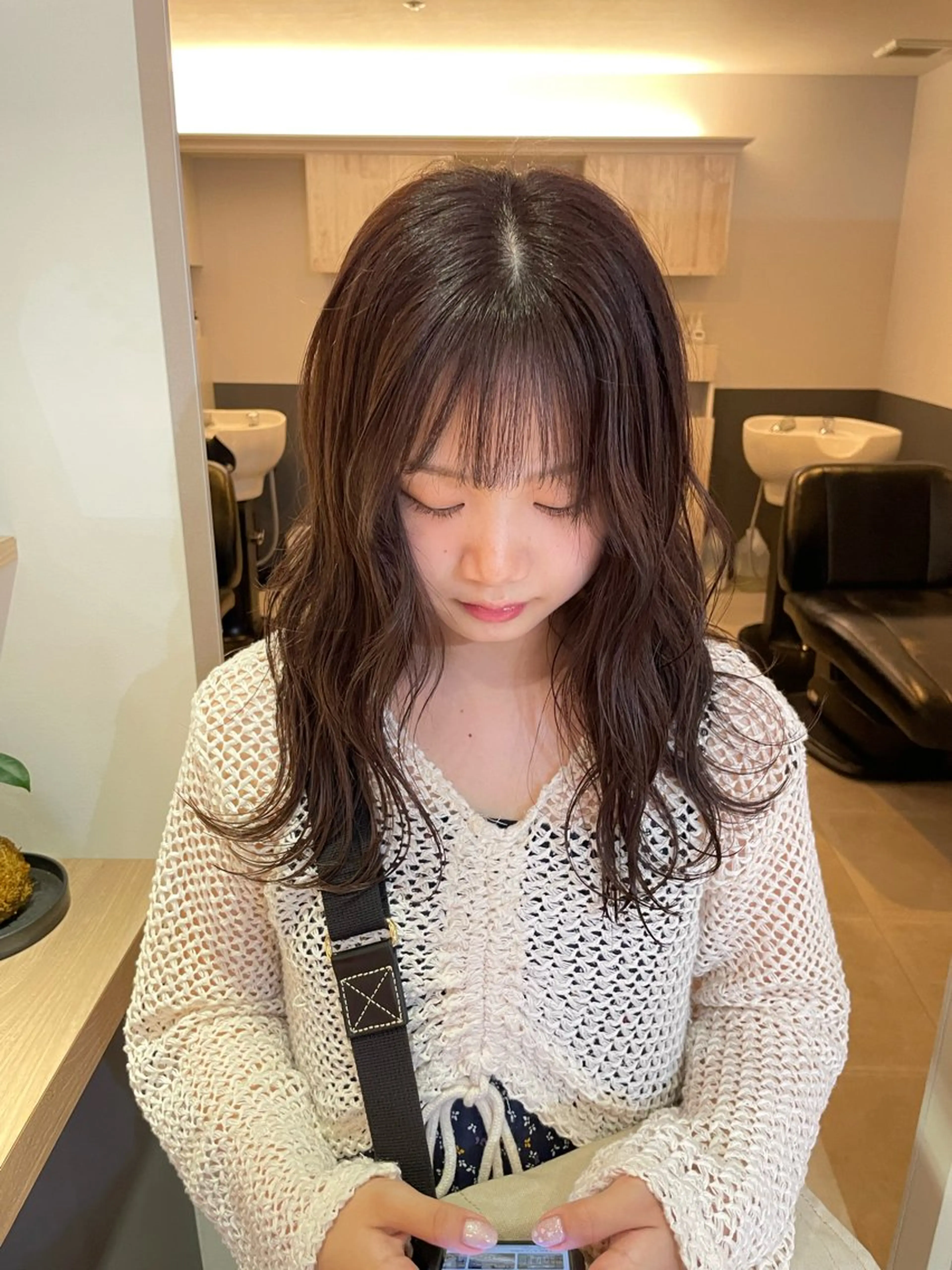 セミロング Neale. ナナカのヘアスタイル