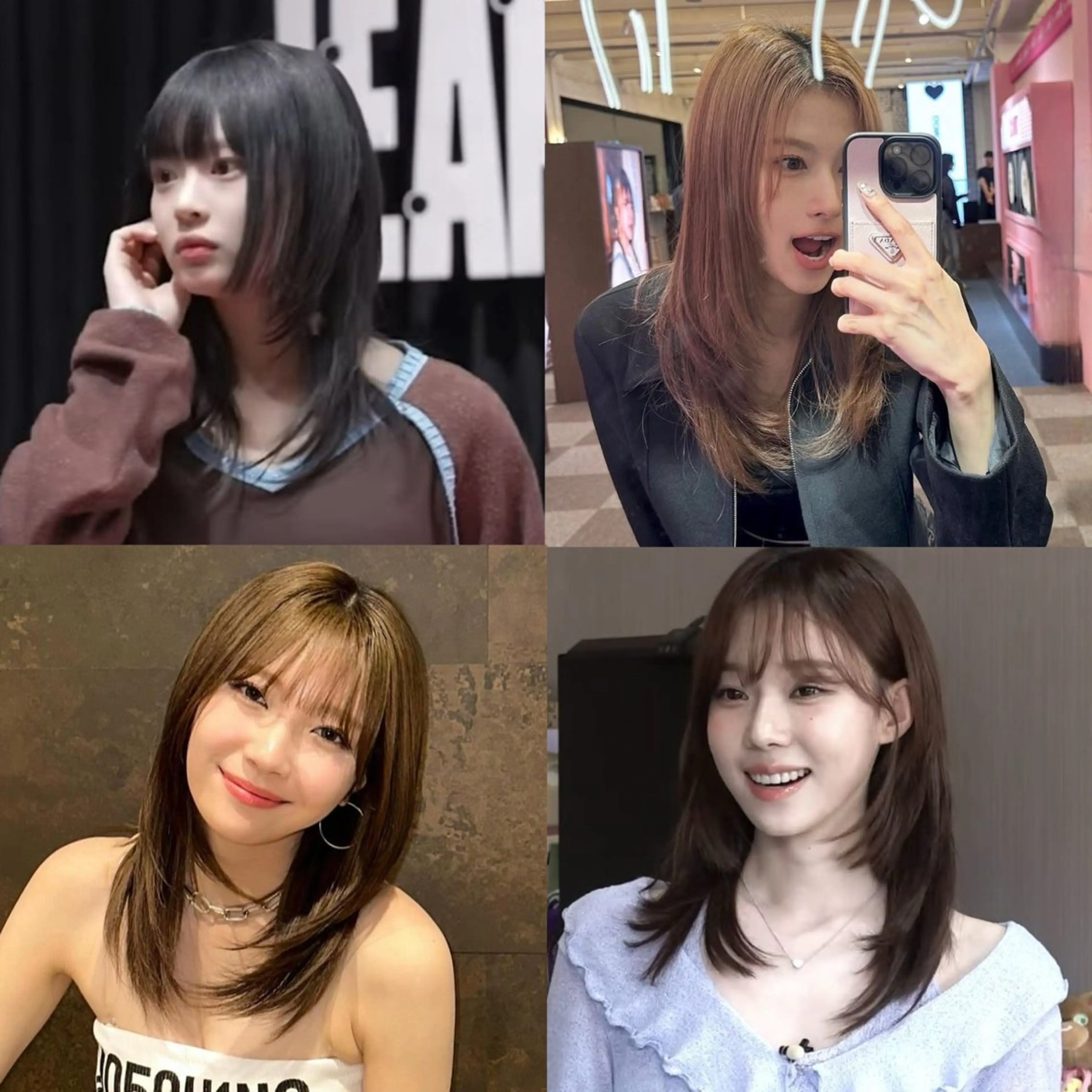 セミロング カラー ワンカールで盛れる レイヤー🎀Macoのヘアスタイル