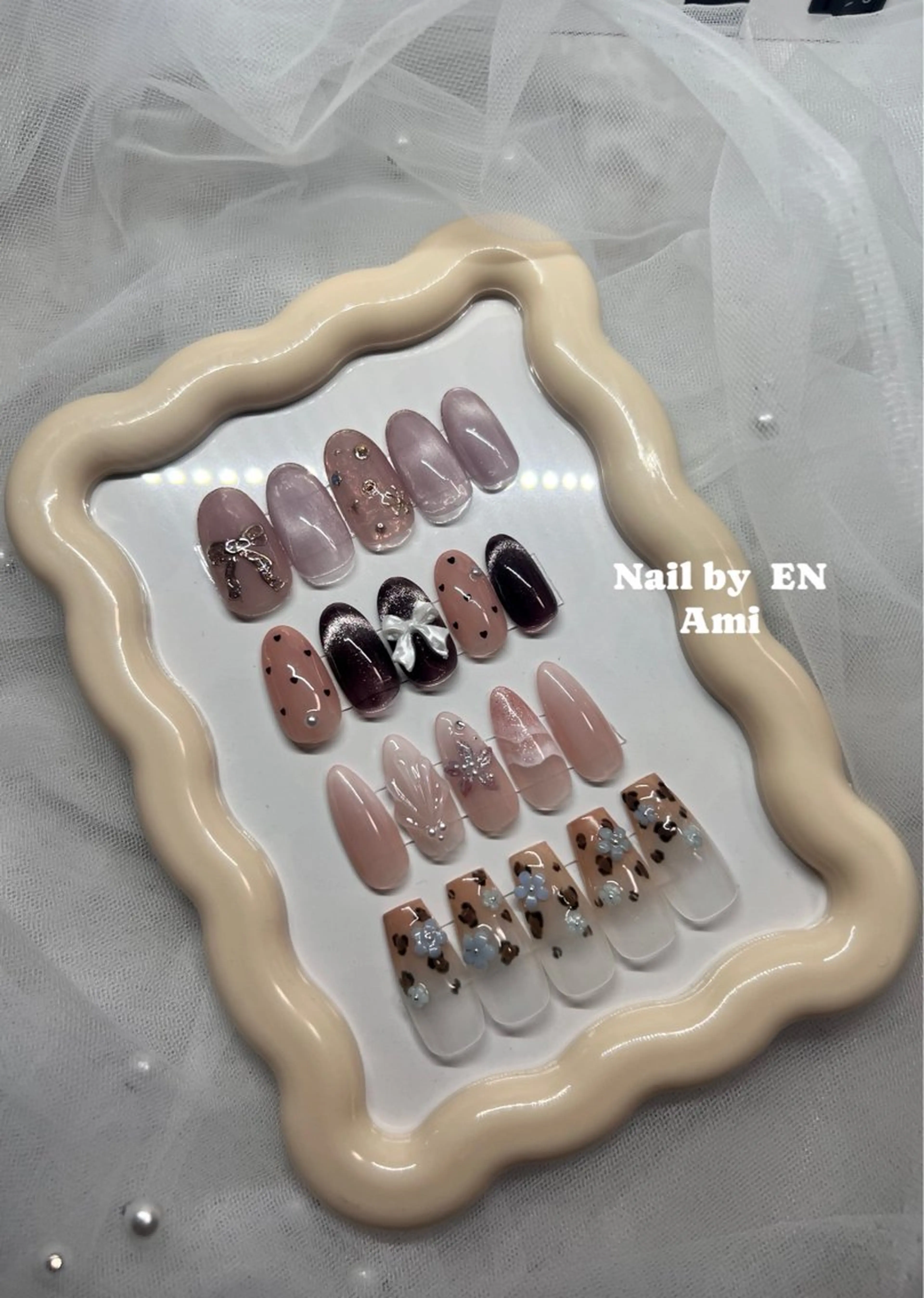 ネイル 韓国ネイル Nail by EN 🪽Amiのネイルデザイン