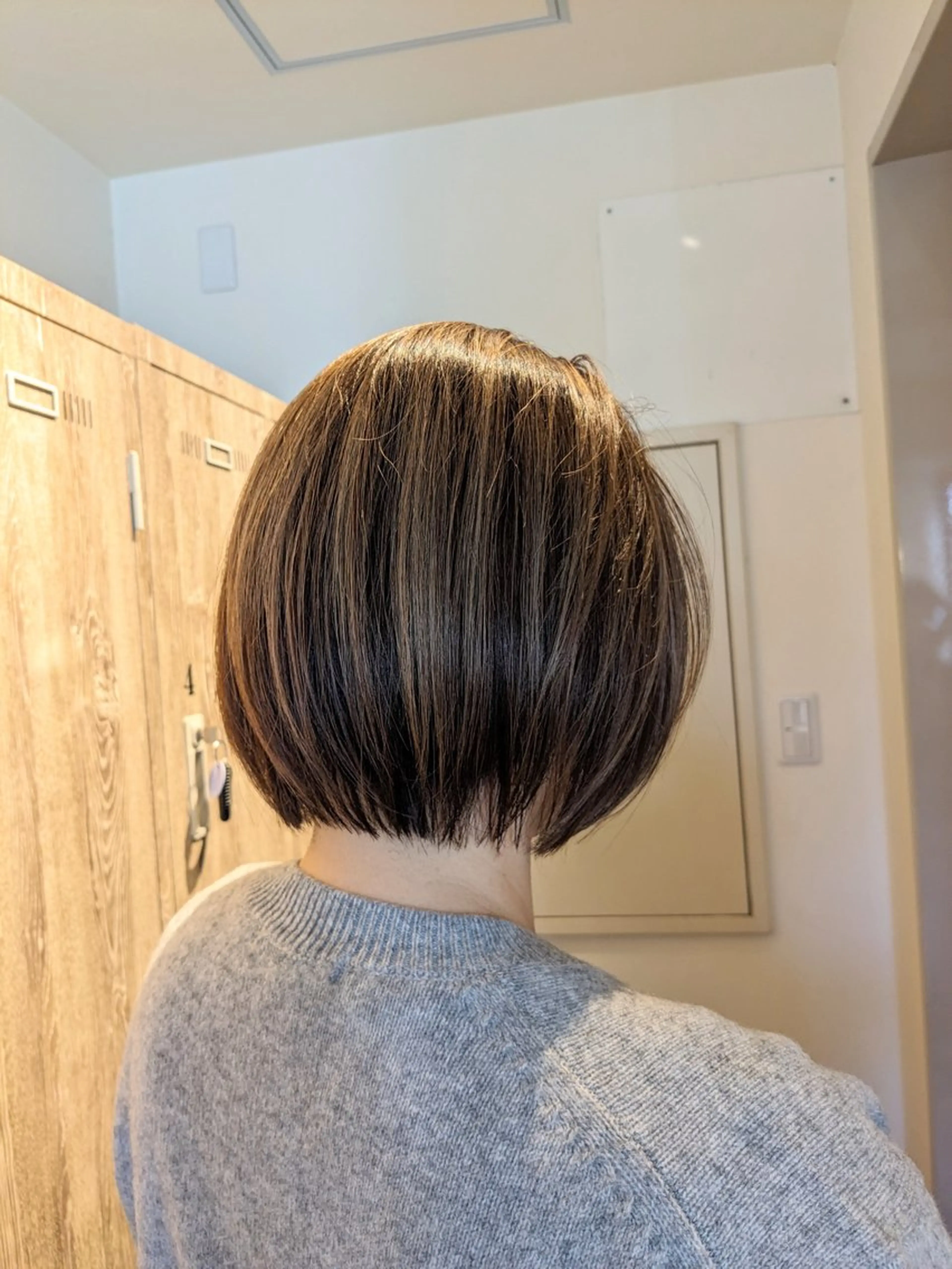 ショート ヘアカラー トリートメント 艶髪×透明感カラー ののかのヘアスタイル