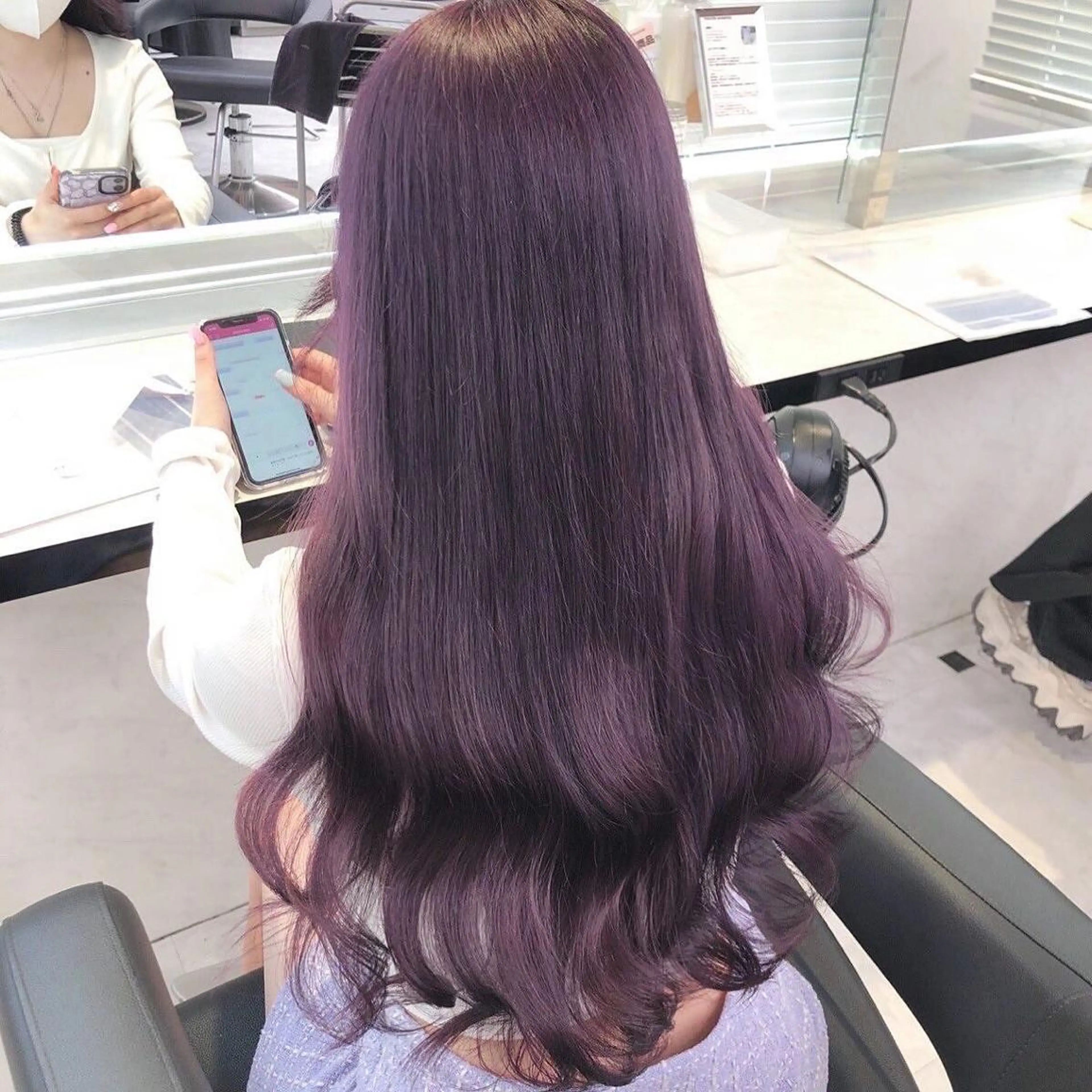 ロング ヘアカラー トリートメント ♡上品韓国髪♡ブラ ウン/SAYATOのヘアスタイル