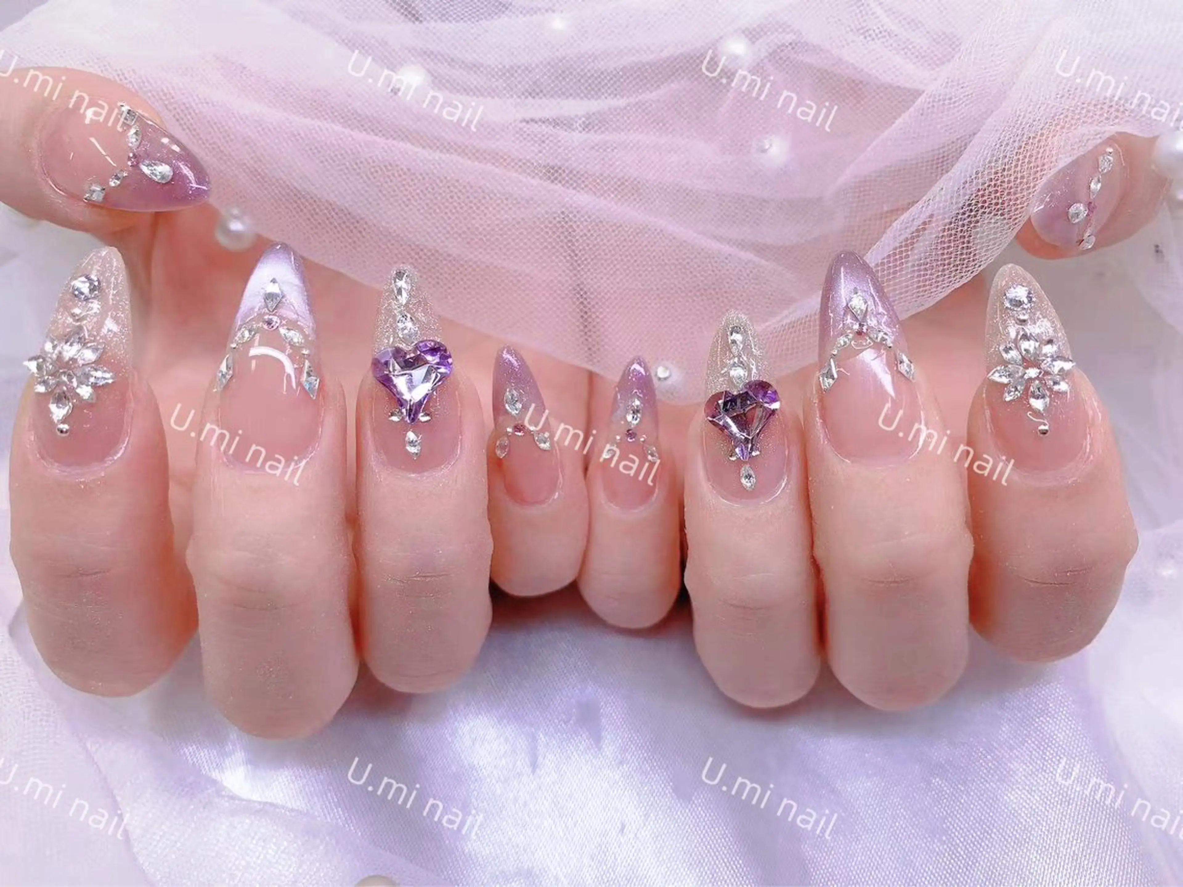 ネイル U・mi  nail salon【長さ出し/パラジェル/持ち込み/定額ネイル/学割U24】所属・Uminail ゆうゆうのネイルデザイン