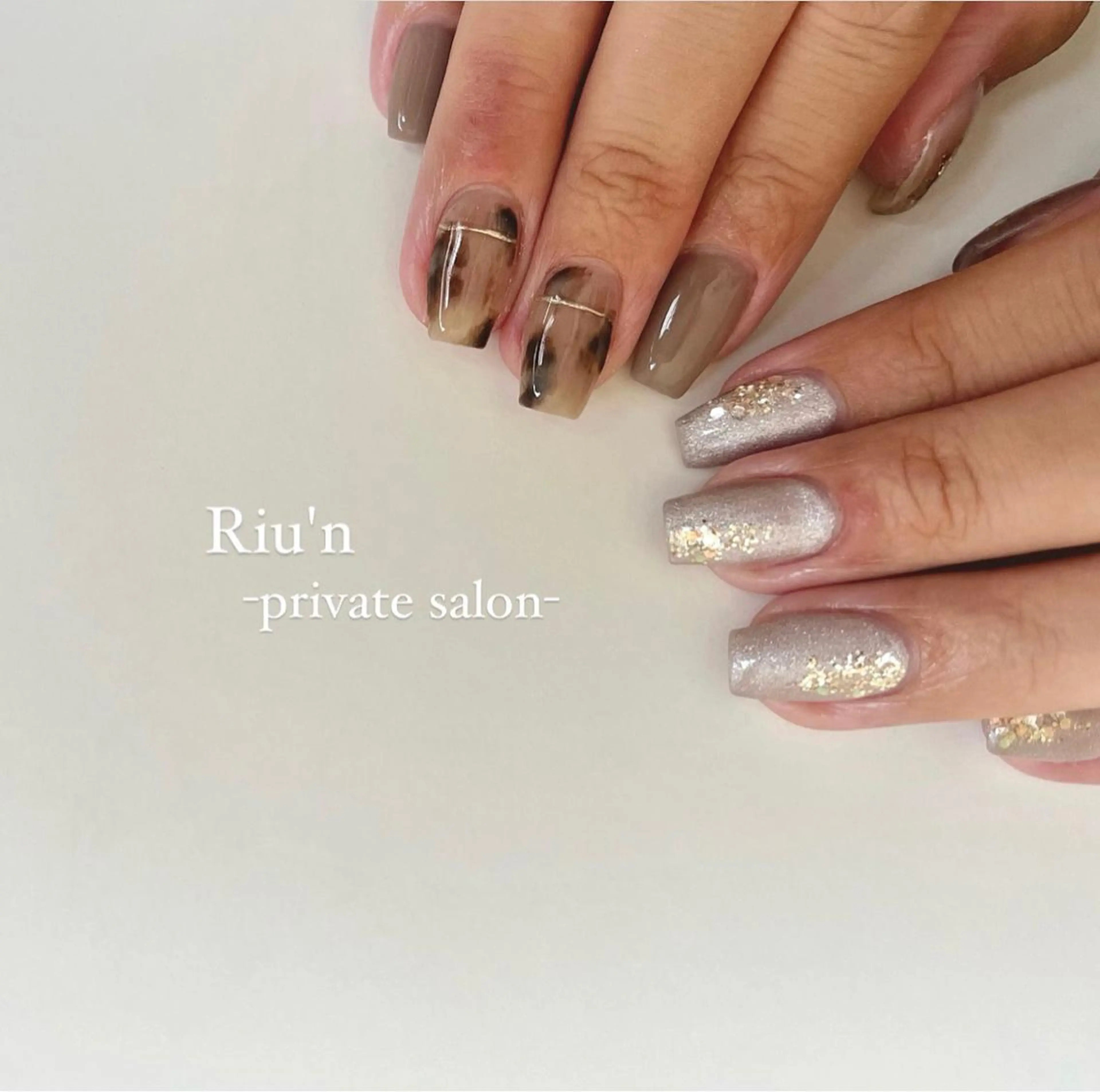 ミディアム ハンドネイル Riu*n -private-のネイルデザイン