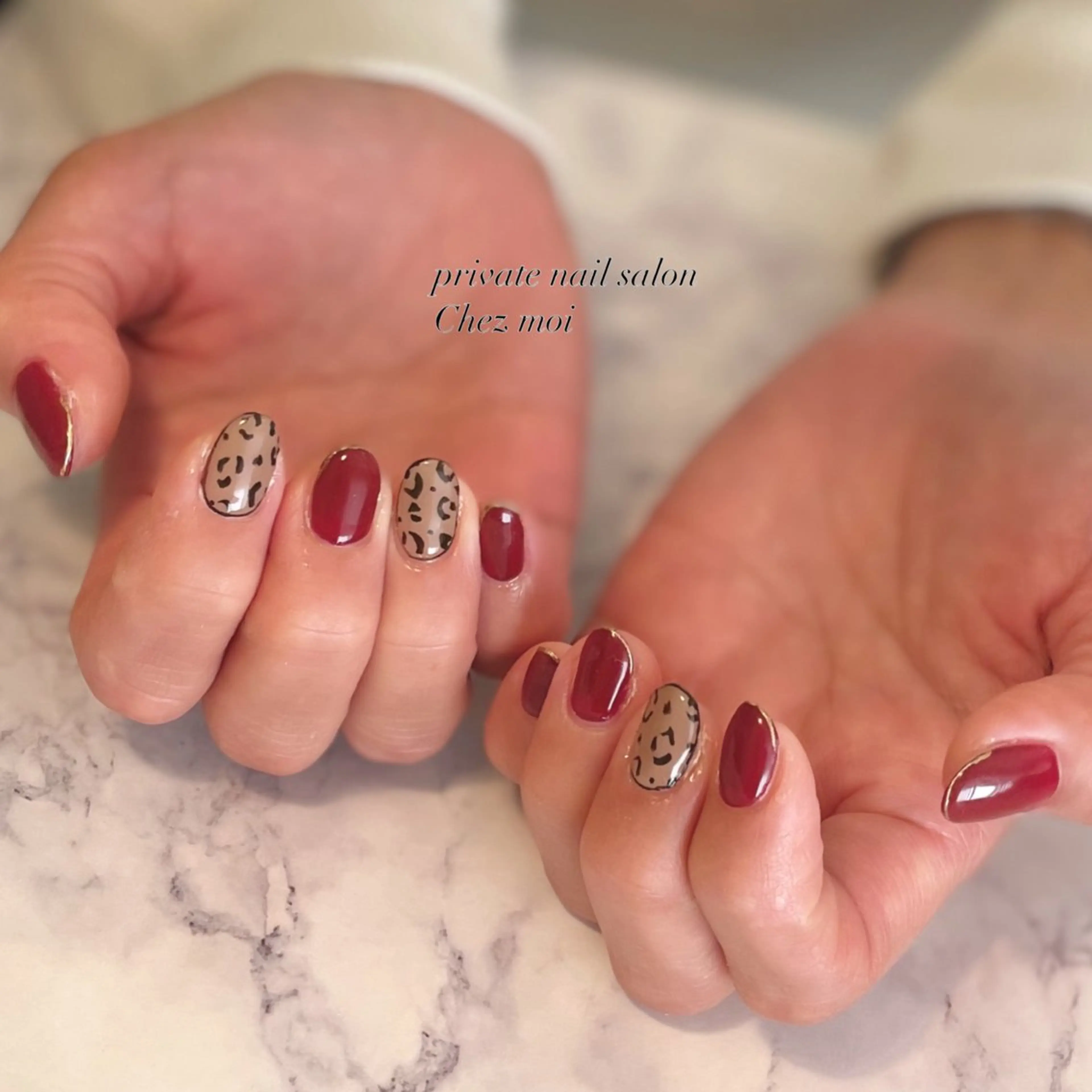 ネイル アニマル柄 KOMINE TOMOKOのネイルデザイン