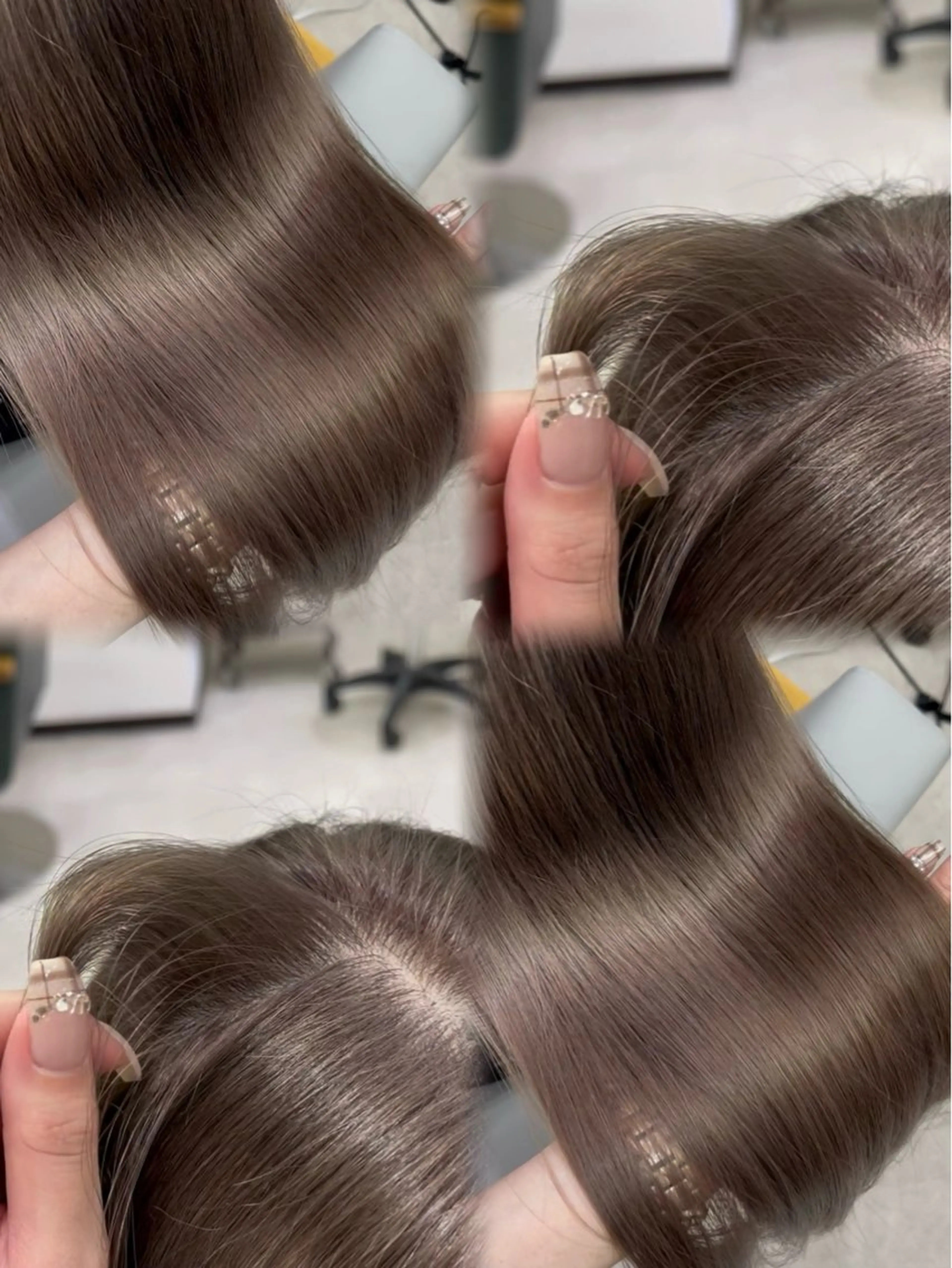 ロング ヘアカラー トリートメント MAHIRU🤍 艶髪･ストレート🫧のヘアスタイル