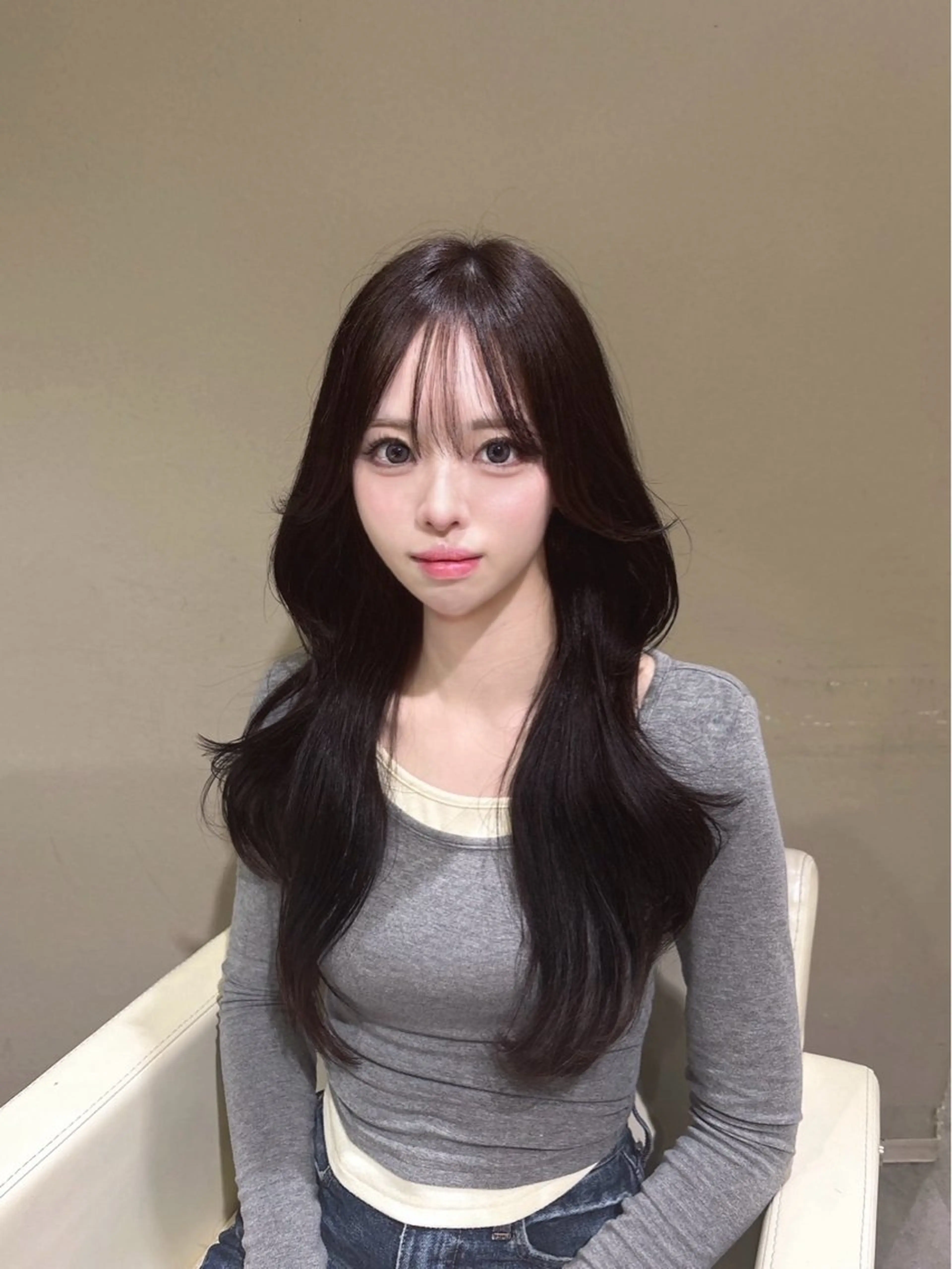 ロング 園蘭樹/レディース/ 韓国系🎀のヘアスタイル