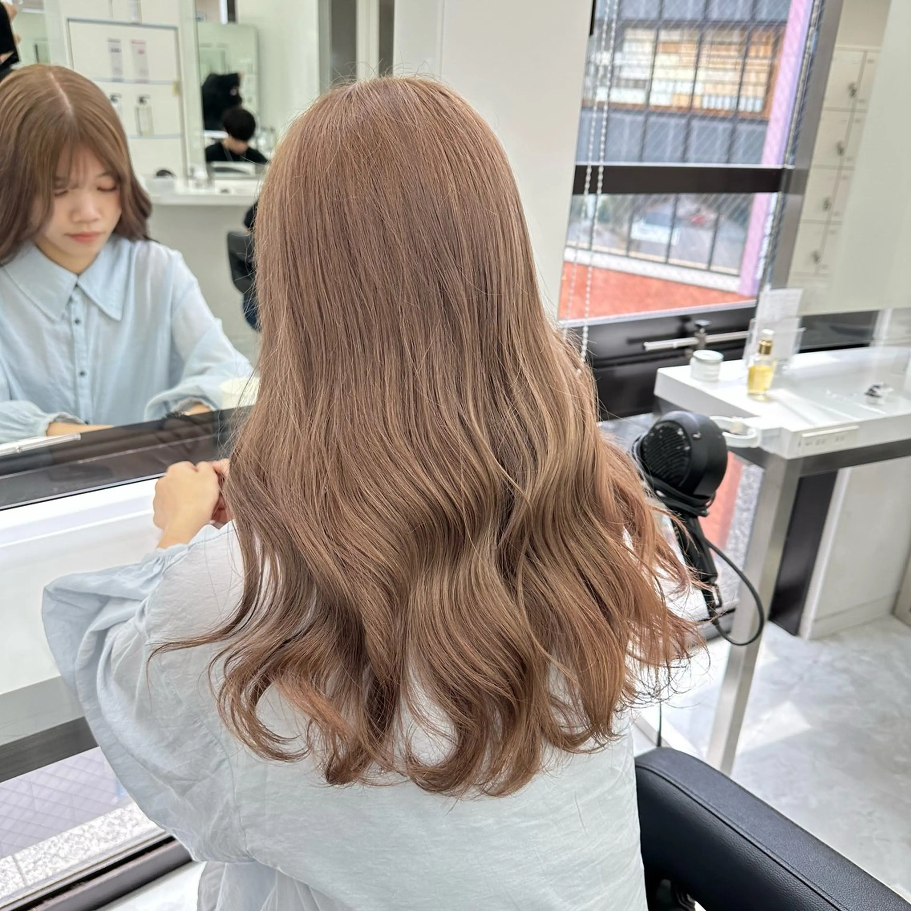 セミロング カラー ヘアカラー トリートメント レイヤーダブルカラー KYON店長のヘアスタイル