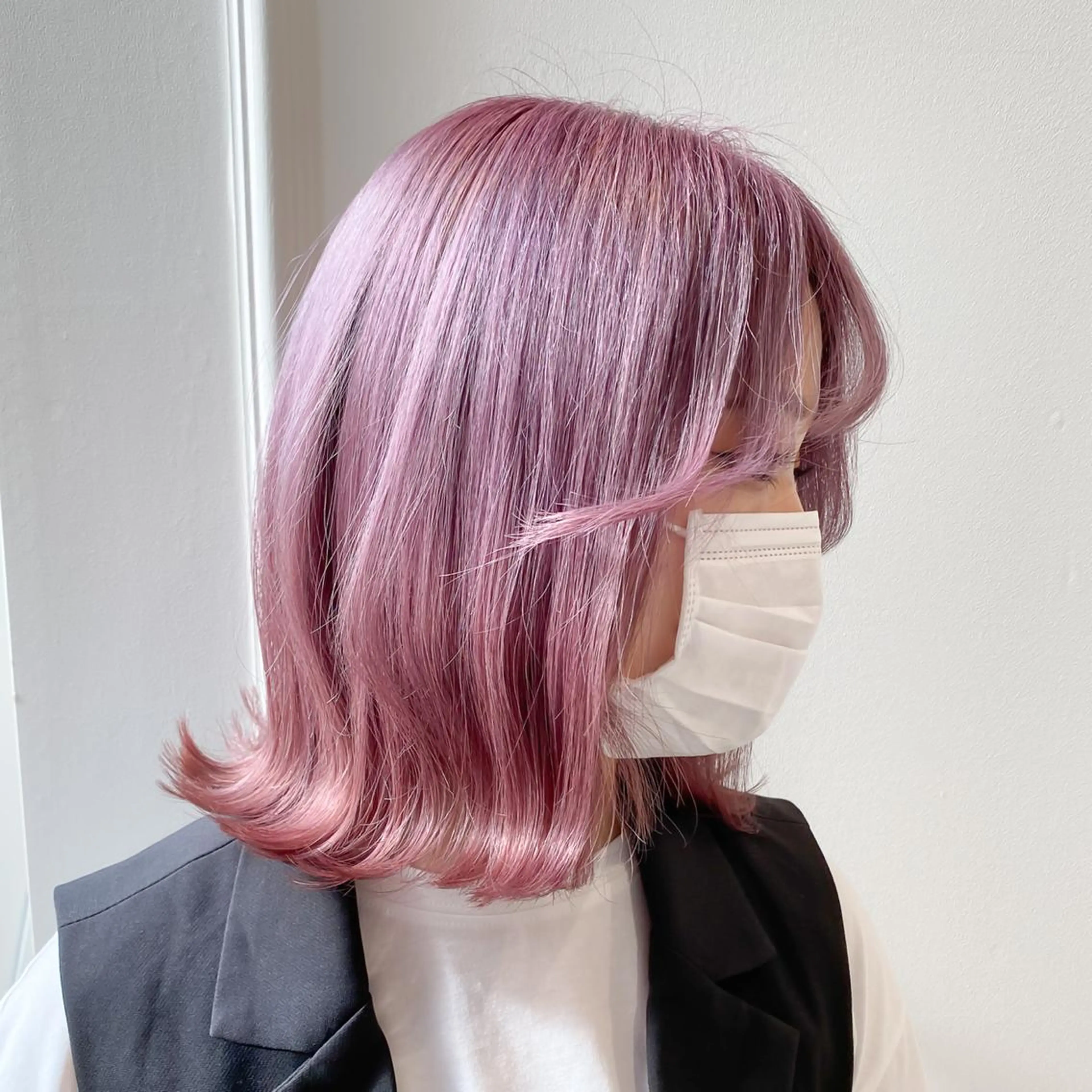 ショート カラー ベージュカラー 黒髪 ブリーチ ケアブリーチ ダブルカラー ハッシュカット/艶感 カラー/ユウキ✨のヘアスタイル