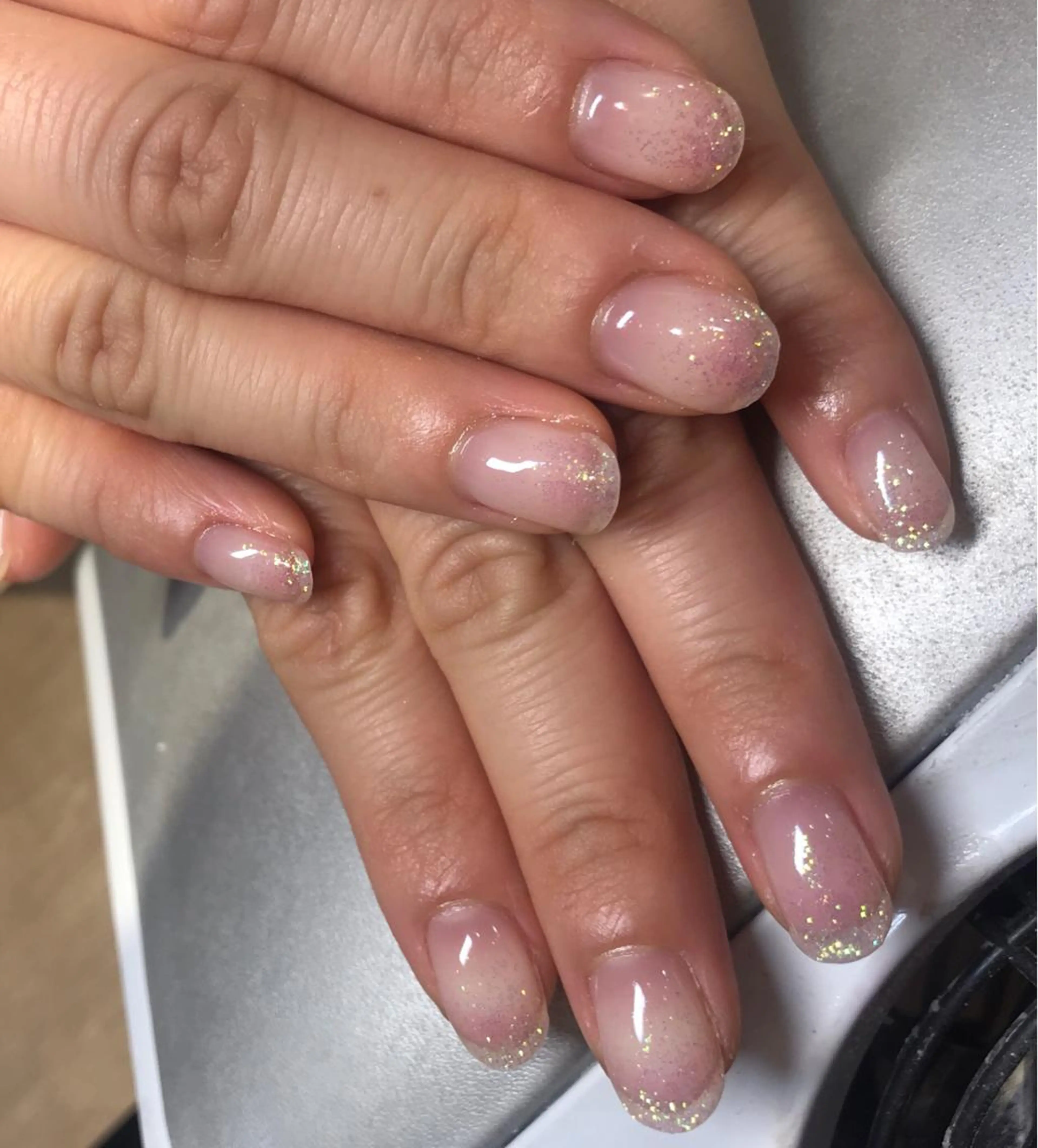 ネイル グラデーション キラキラネイル ラメ(グリッター) ラメグラデーション 勝木 芽生のネイルデザイン