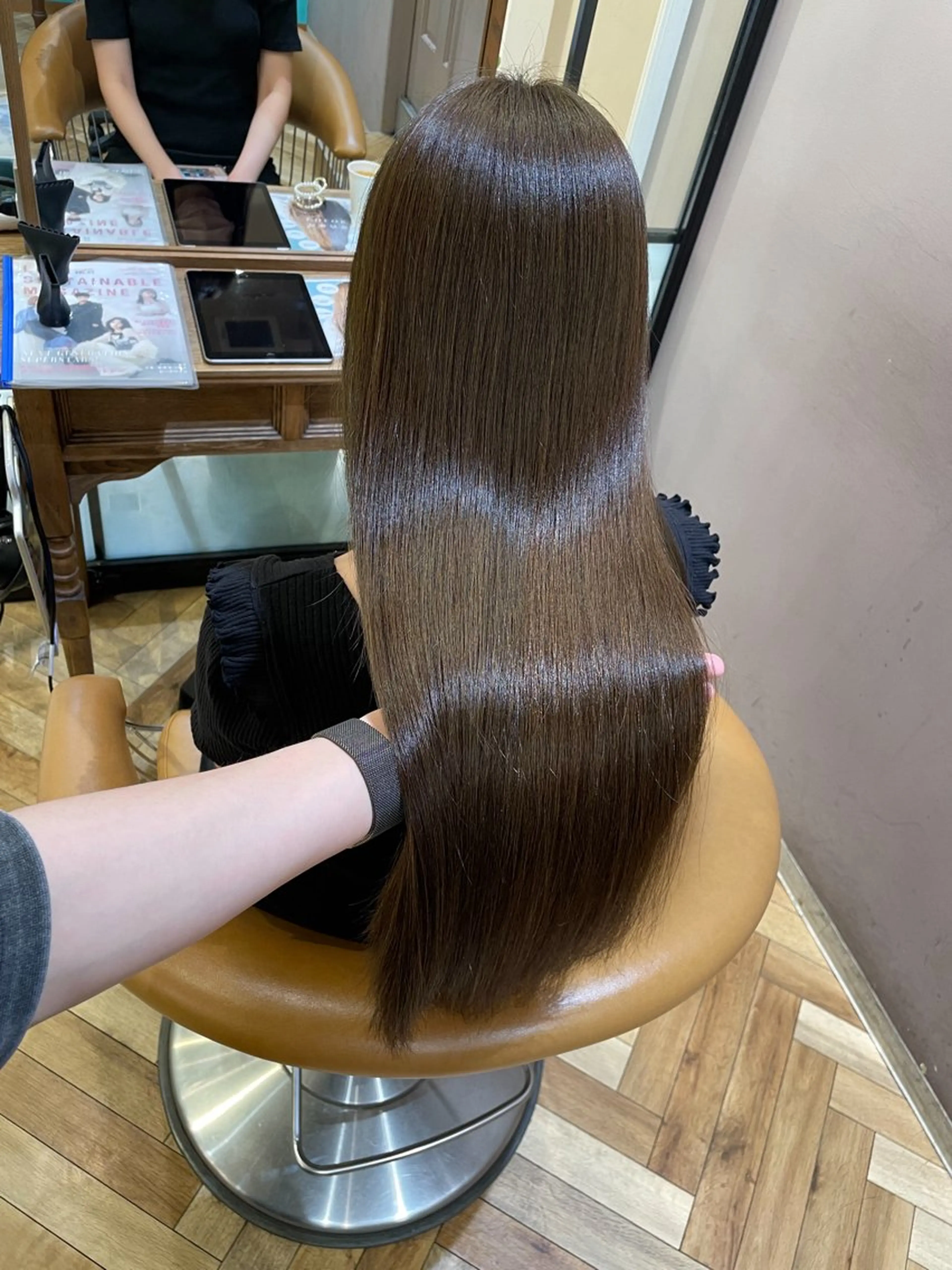 ロング カラー パーマ カット ヘアカラー 縮毛矯正 トリートメント 💎巻ける縮毛矯正/ 艶髪💎石渕智也のヘアスタイル