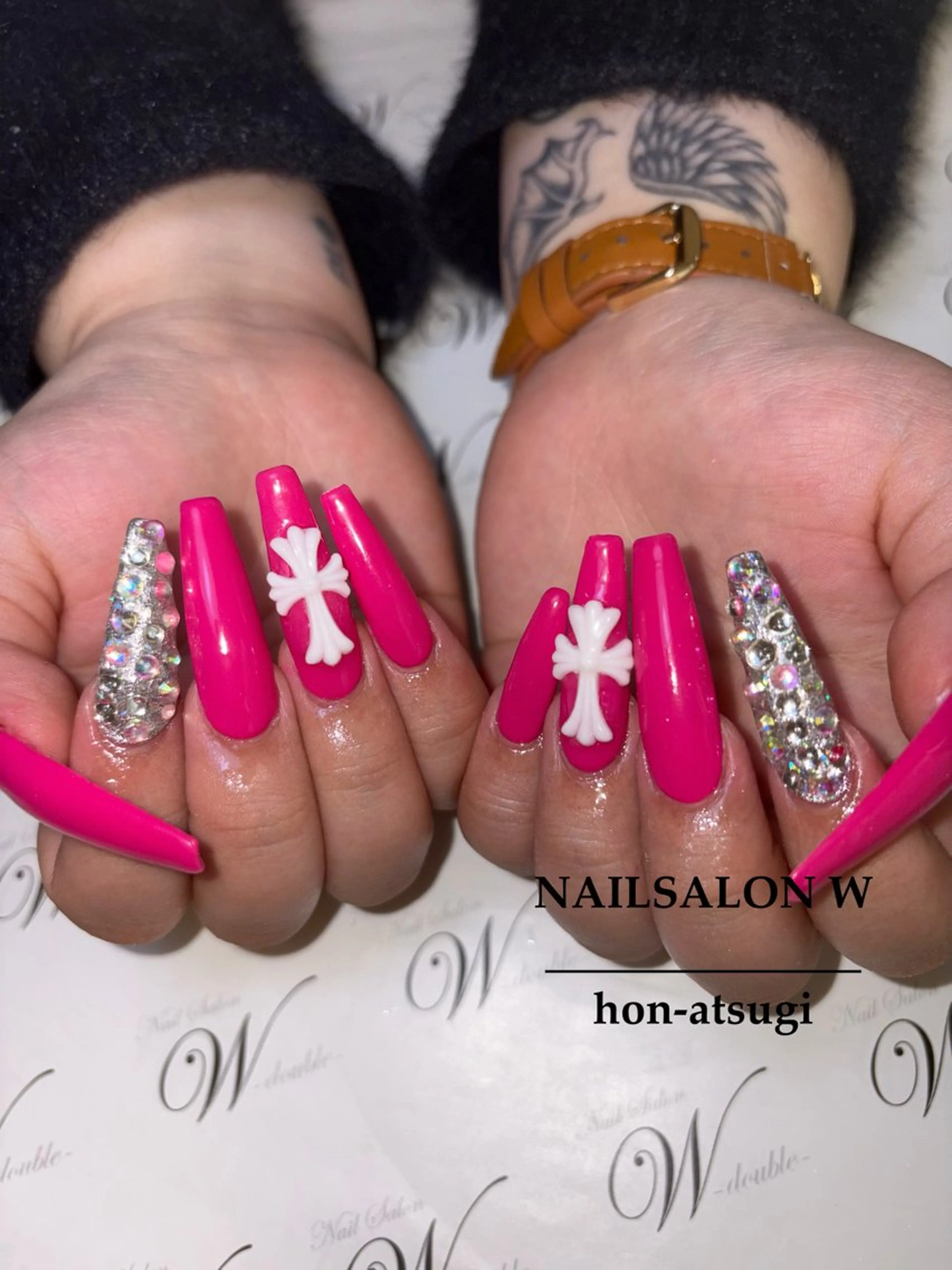 ネイル アートネイル ジェルネイル ロングネイル スカルプネイル ワンホンネイル ネイルサロン ダブルのネイルデザイン