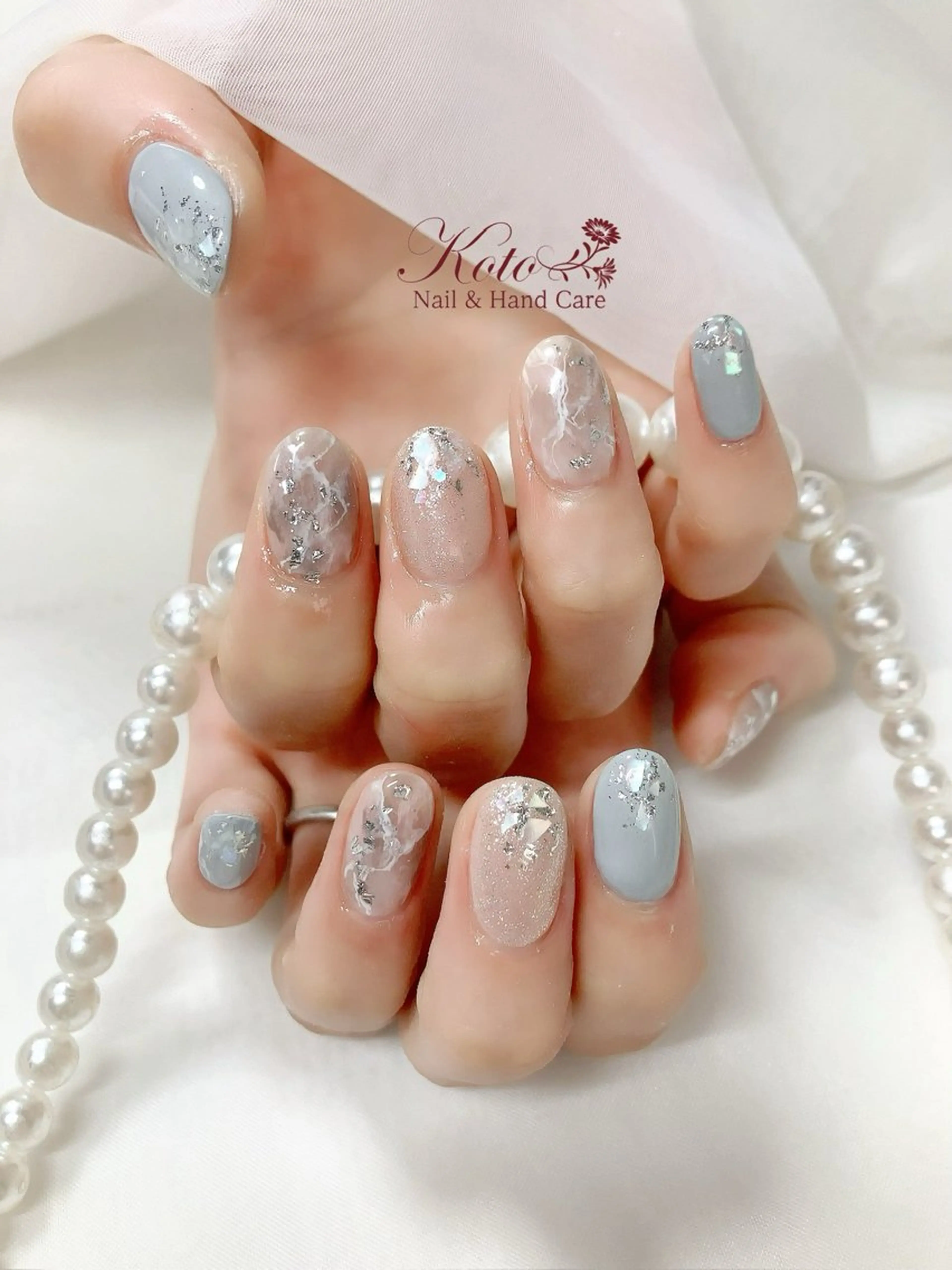 ネイル 長さ出し ジェルネイル 持ち込み ニュアンスネイル 赤色 ハンドネイル Nail Salon KOTOのネイルデザイン