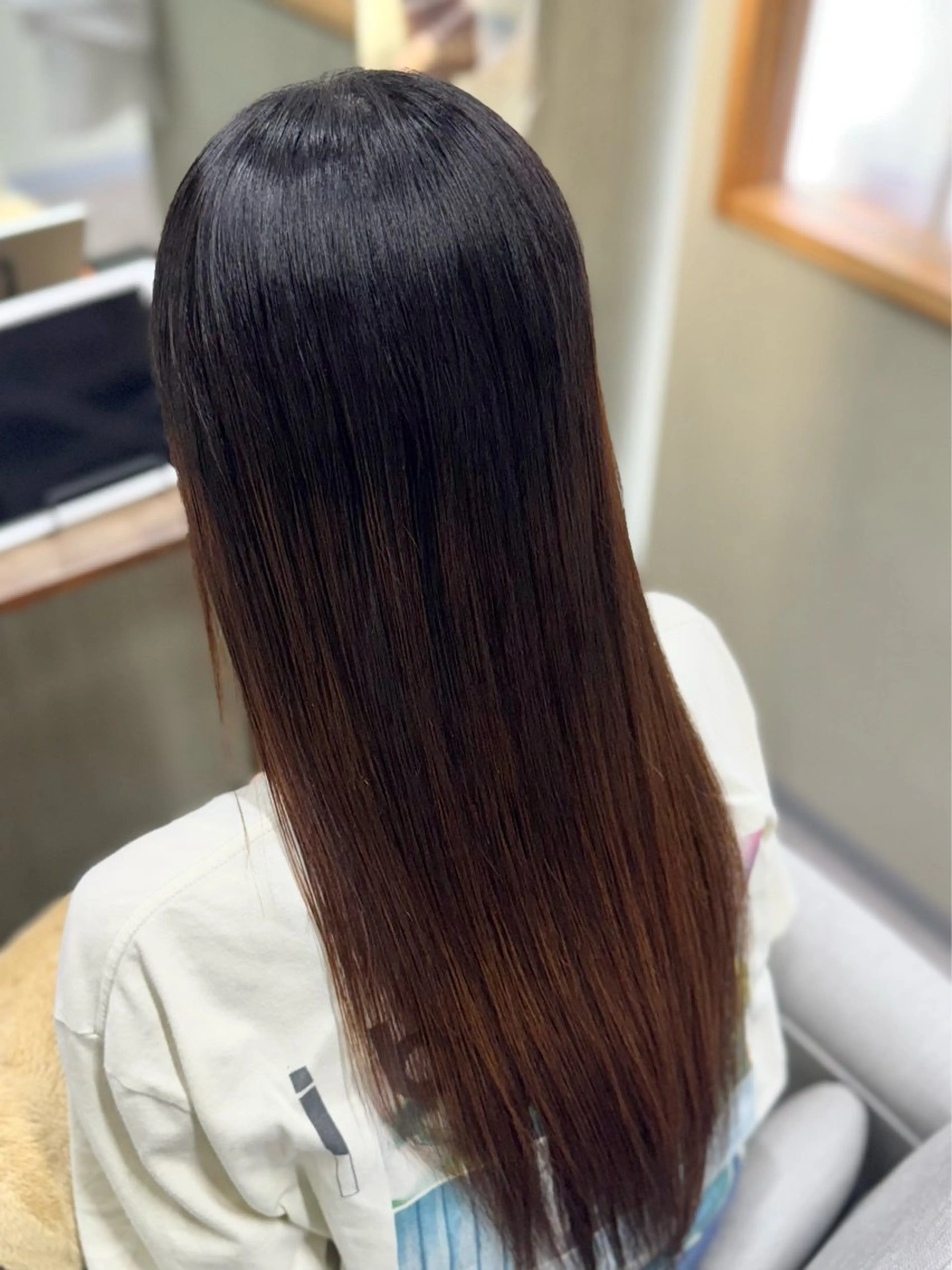 ロング カット 縮毛矯正 トリートメント ヘッドスパ 巻ける美髪矯正/ 韓国ヘア/yutaのヘアスタイル