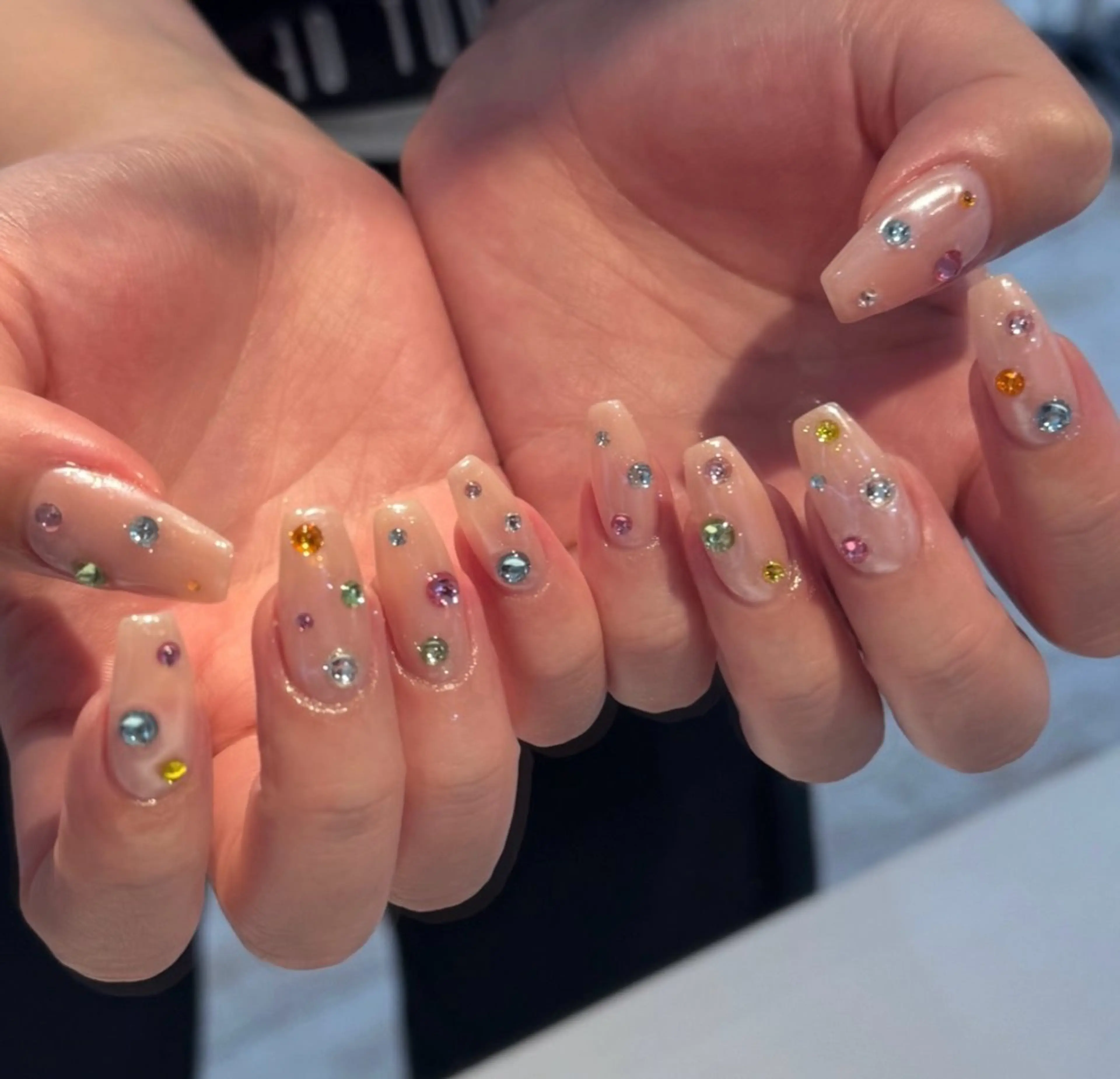 ネイル アートネイル チークネイル 長さ出し フットネイル ジェルネイル For you. Nail Salonのネイルデザイン