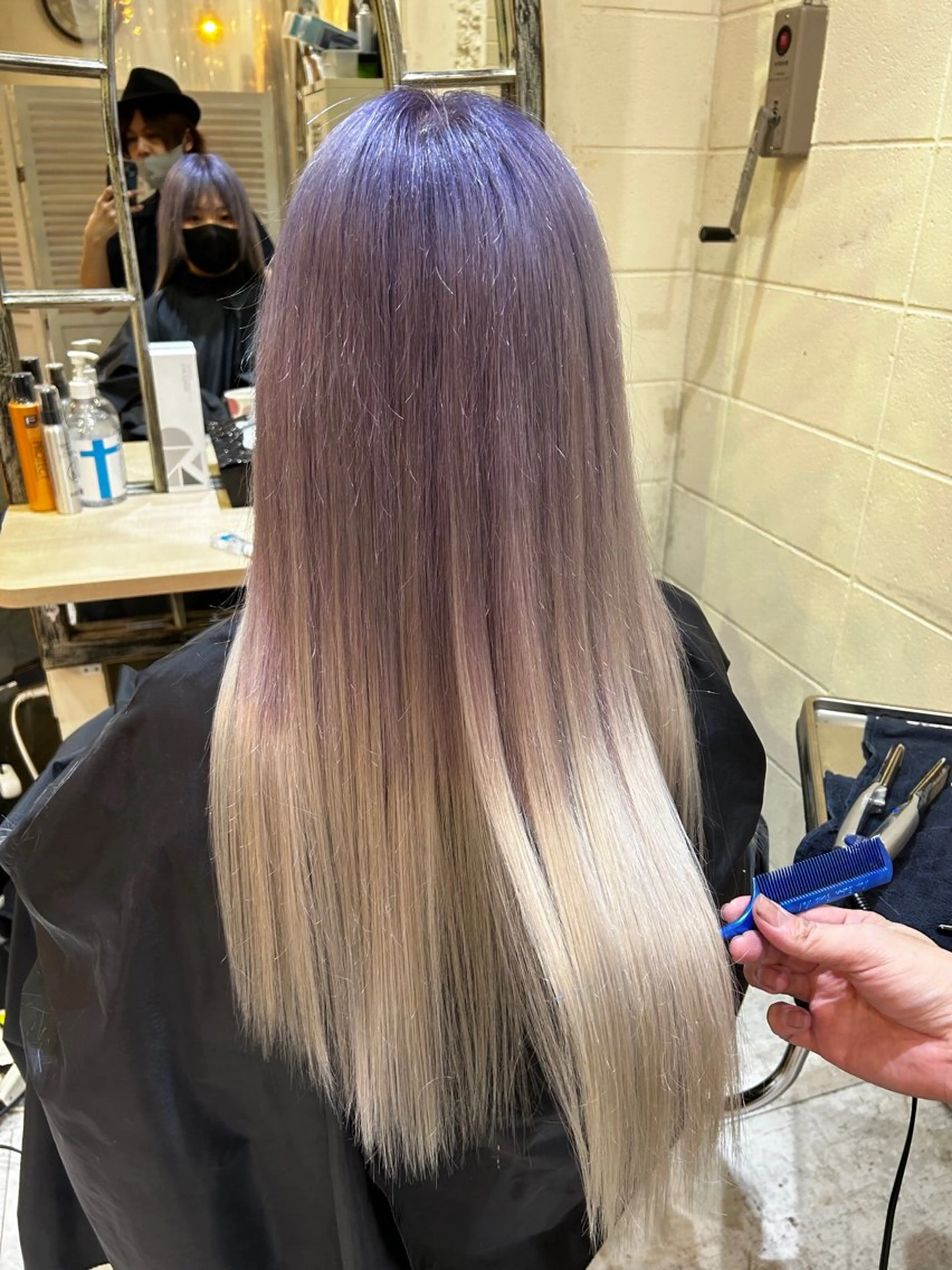 ロング カラー ‼️最新ハネエクステ 原宿のヘアスタイル