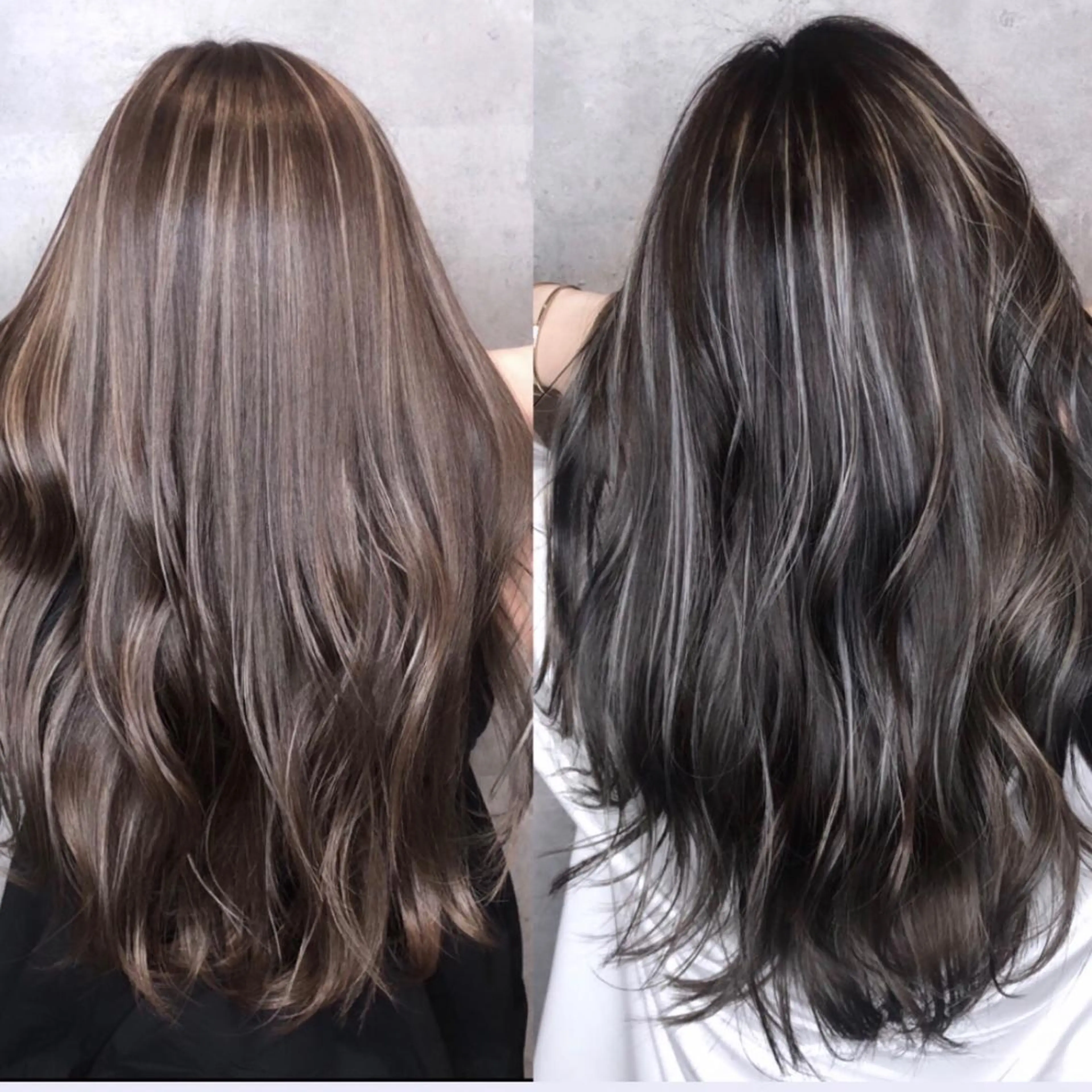 ロング 外国人風カラー ハイライト ヘアカラー トリートメント _ WHITE三宮店のヘアスタイル