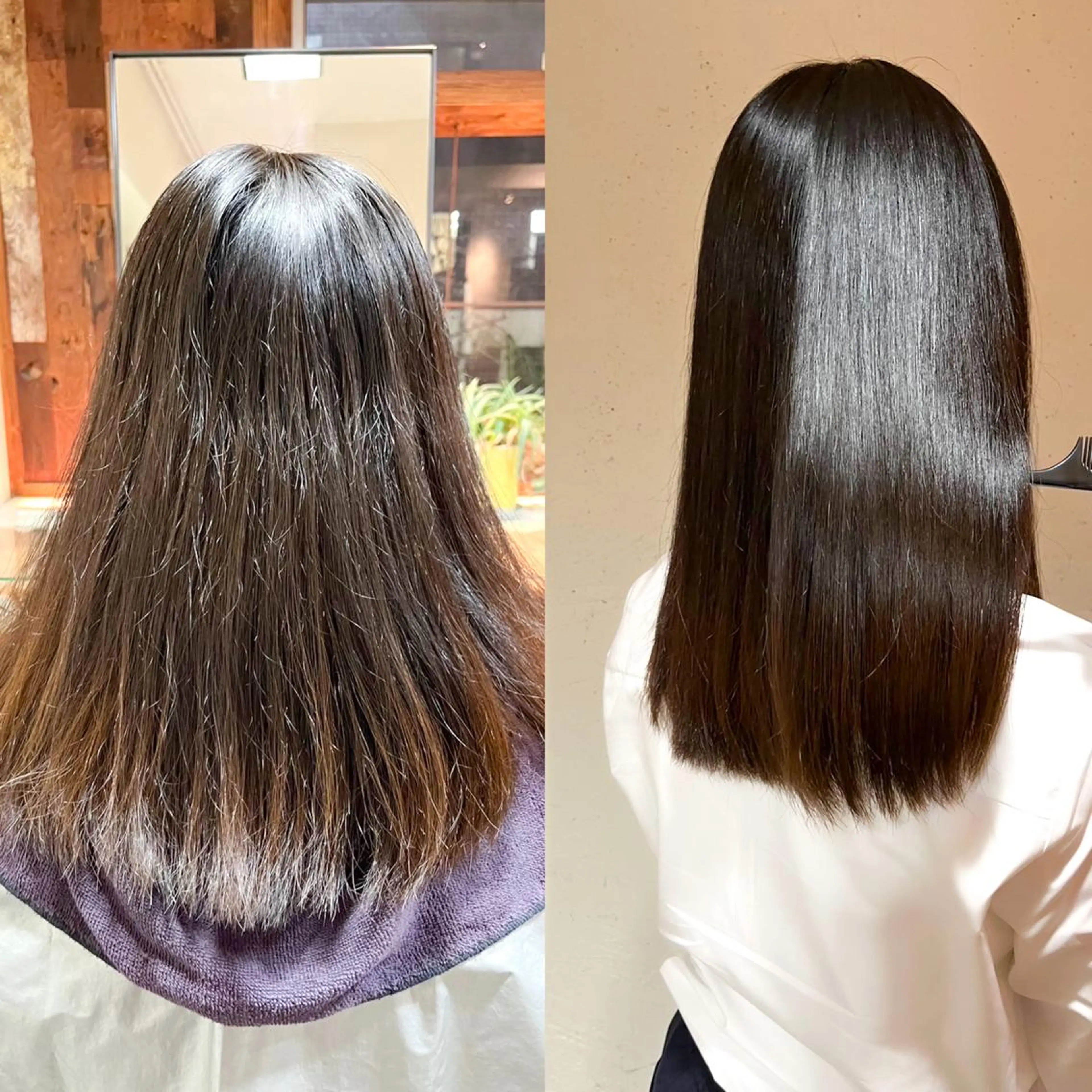 ミディアム パーマ 🤎ono/ 切りっぱなしボブ🤎のヘアスタイル