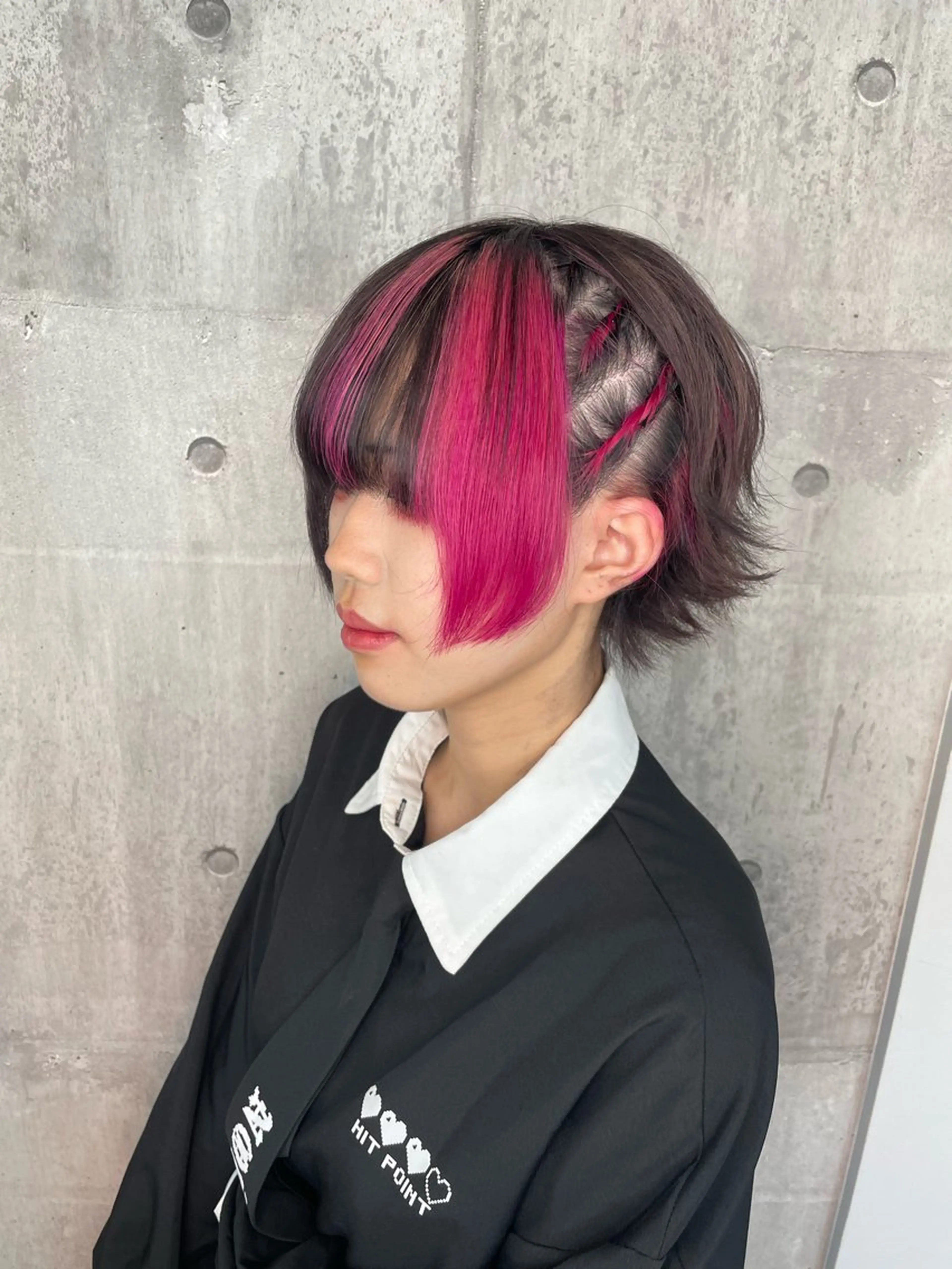 ショート ヘアアレンジ ルミナホワイト 店長 もえかのヘアスタイル