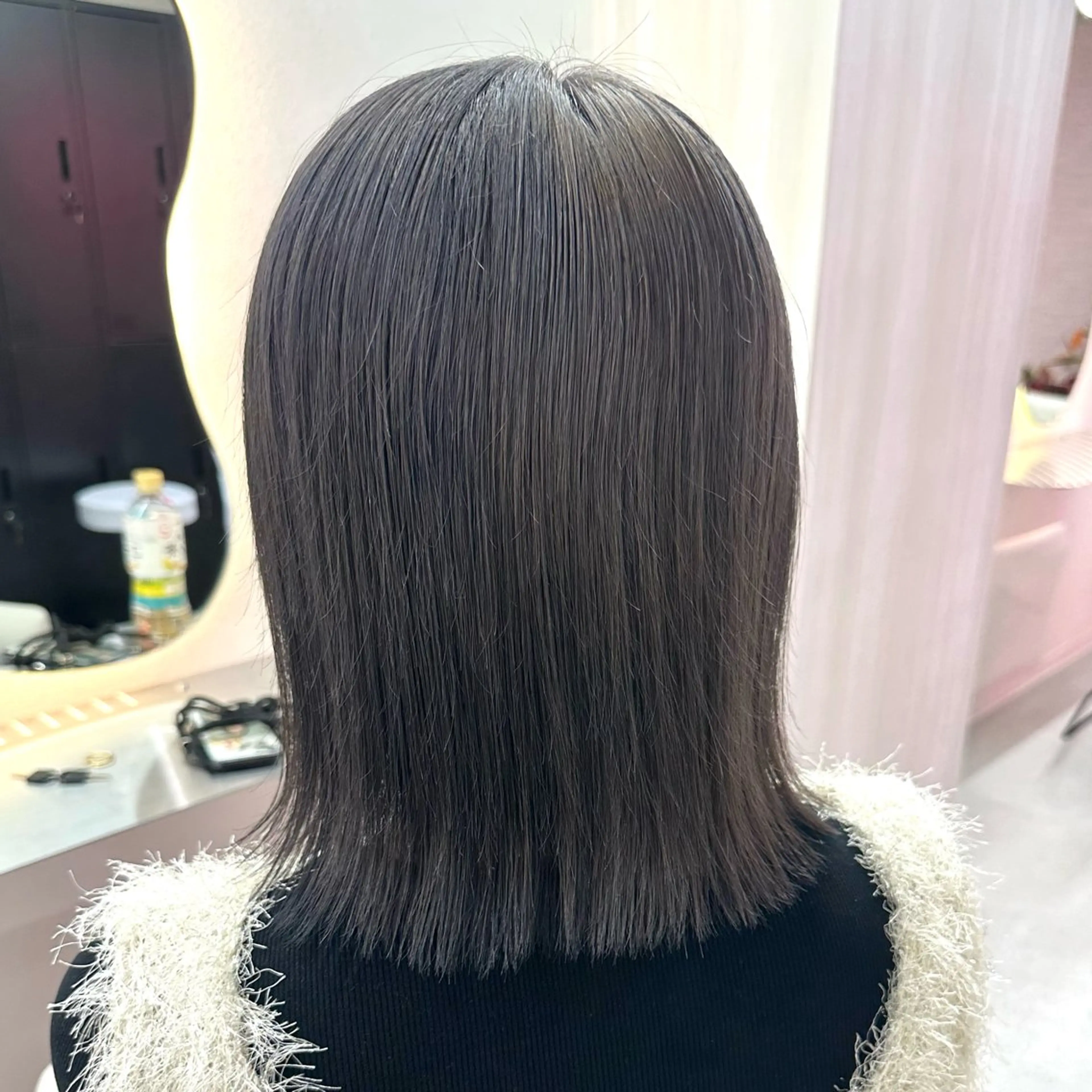 ショート 縮毛矯正 Rio🎀ブリーチ なし透明感♡顔周り♡のヘアスタイル