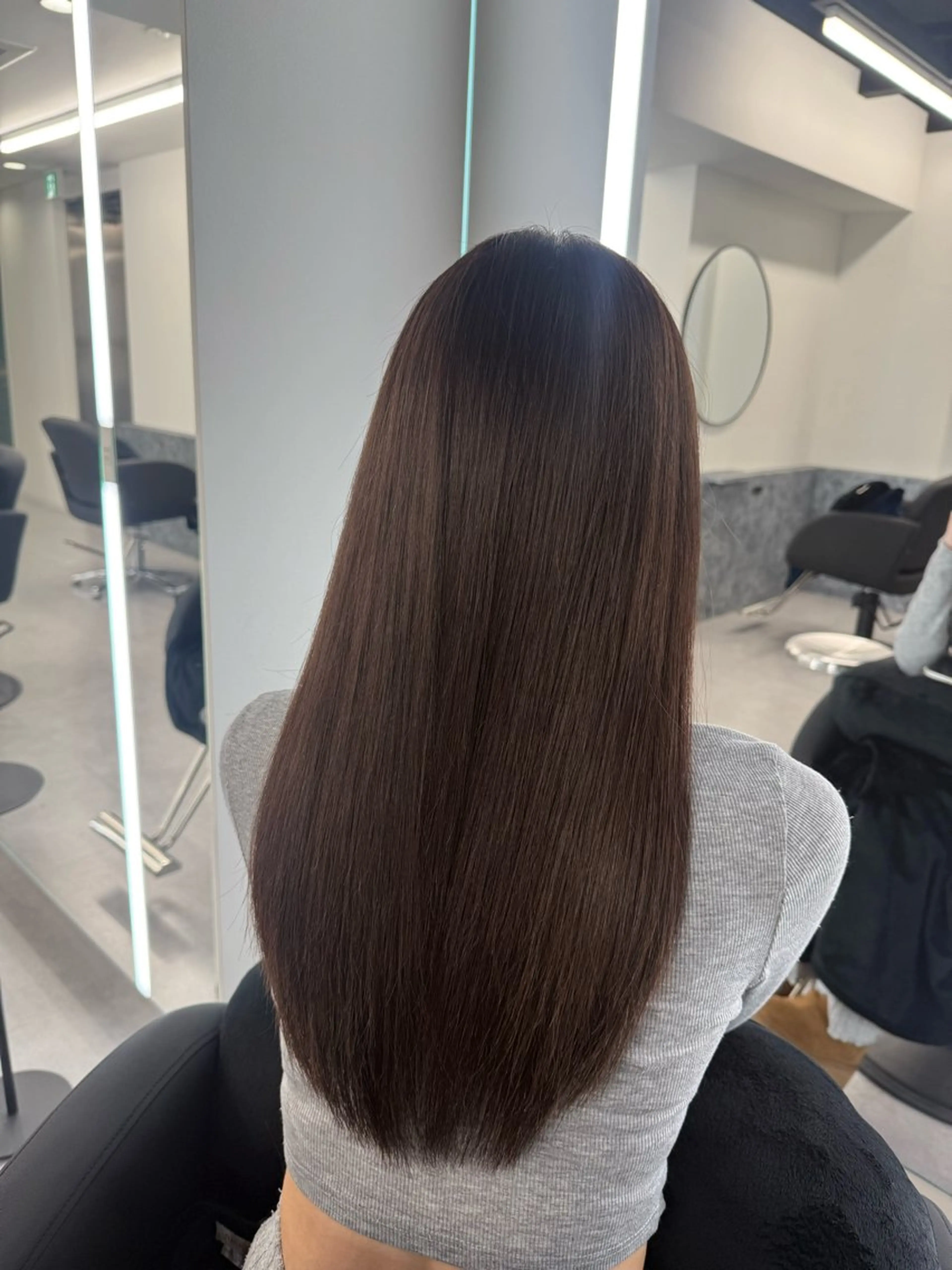 ロング カット ヘアカラー ゆうあ/難波/ 艶髪カラー/韓国風のヘアスタイル