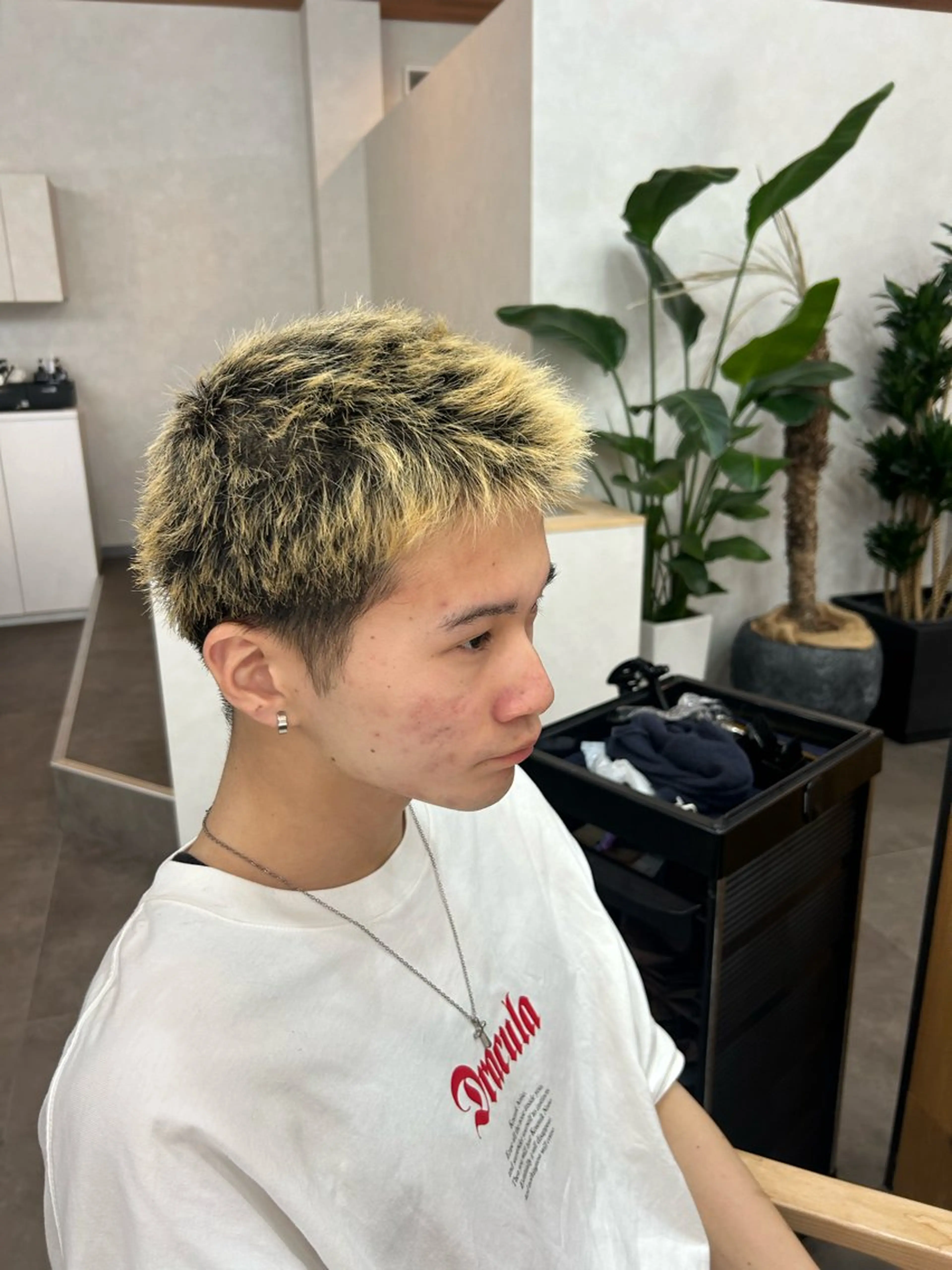 メンズ スパイキーショート 竹内 都のヘアスタイル