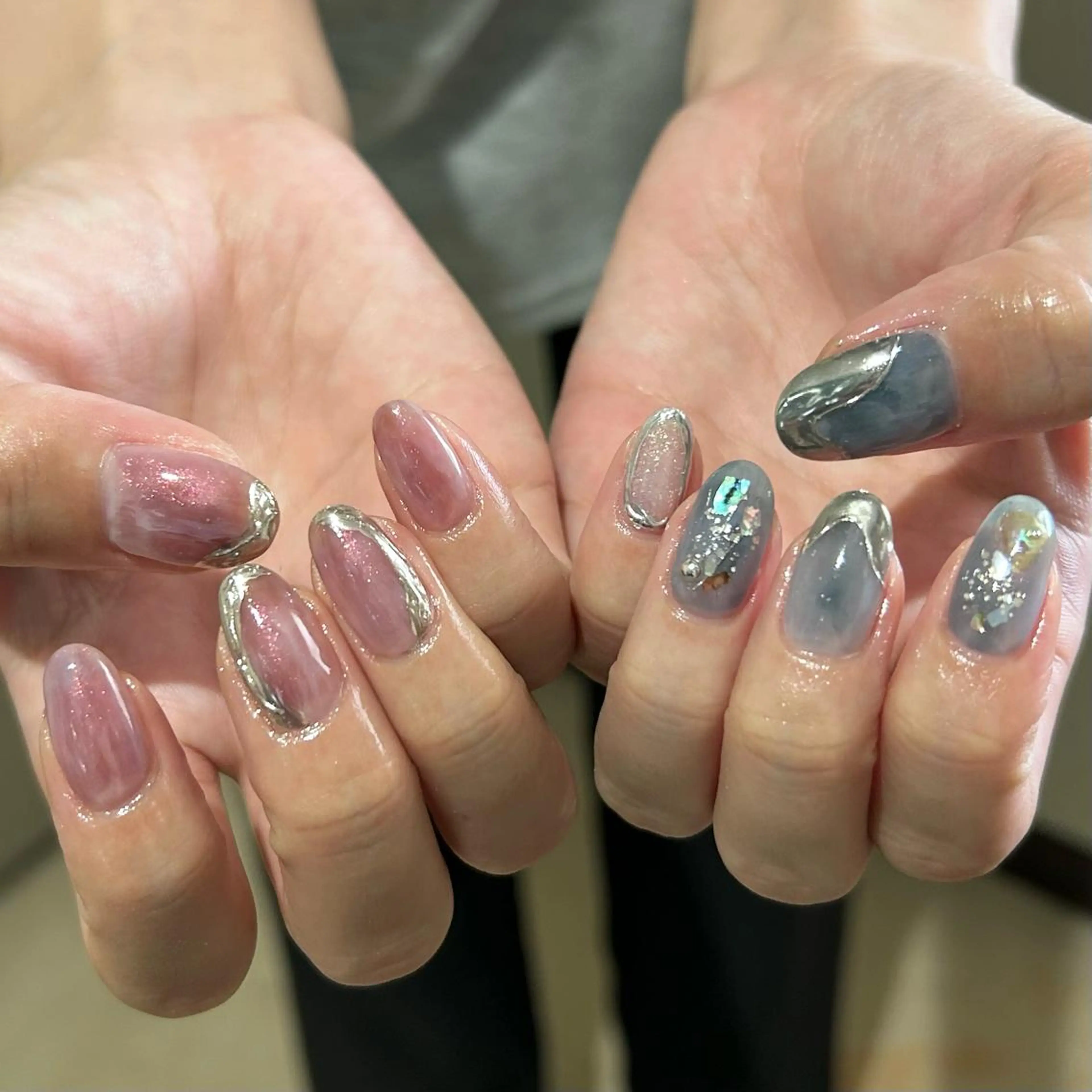 ネイル パラあり！フィルイン 美フォルムのネイルデザイン