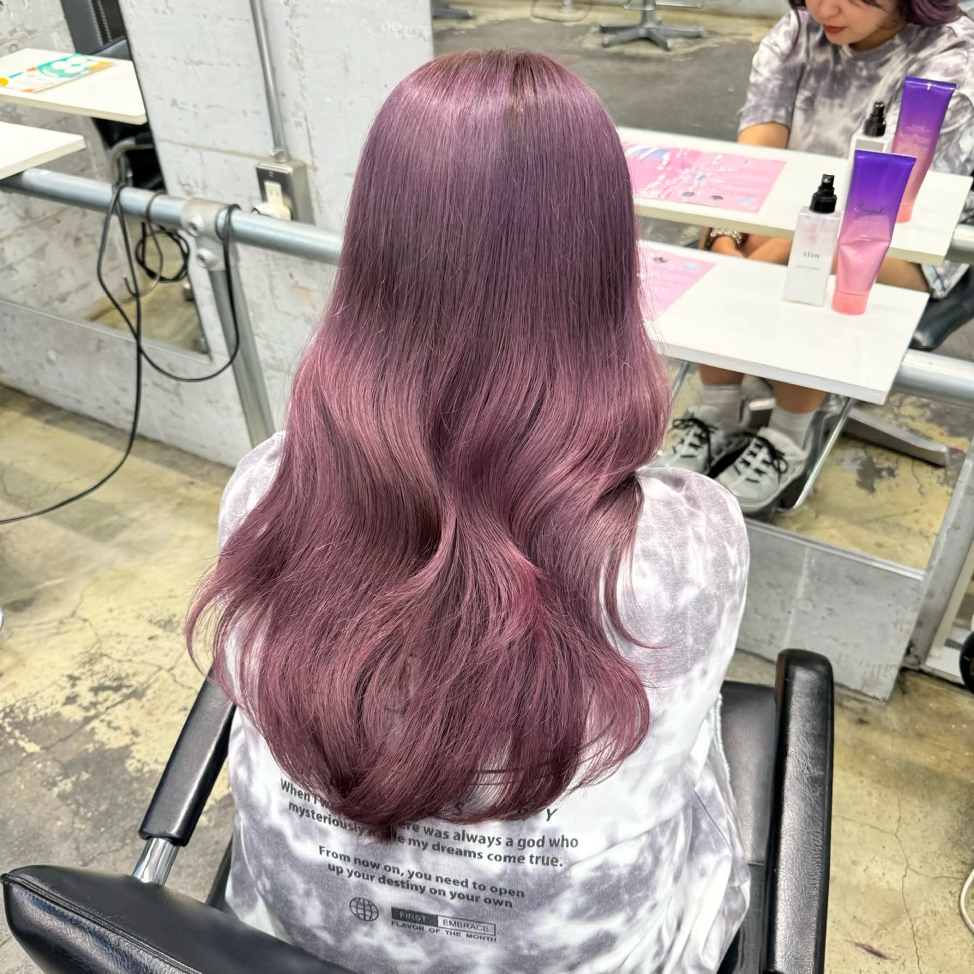 ロング カラー ヘアアレンジ カット ヘアカラー トリートメント 💗💗韓国レイヤー yu-ki💗💗のヘアスタイル