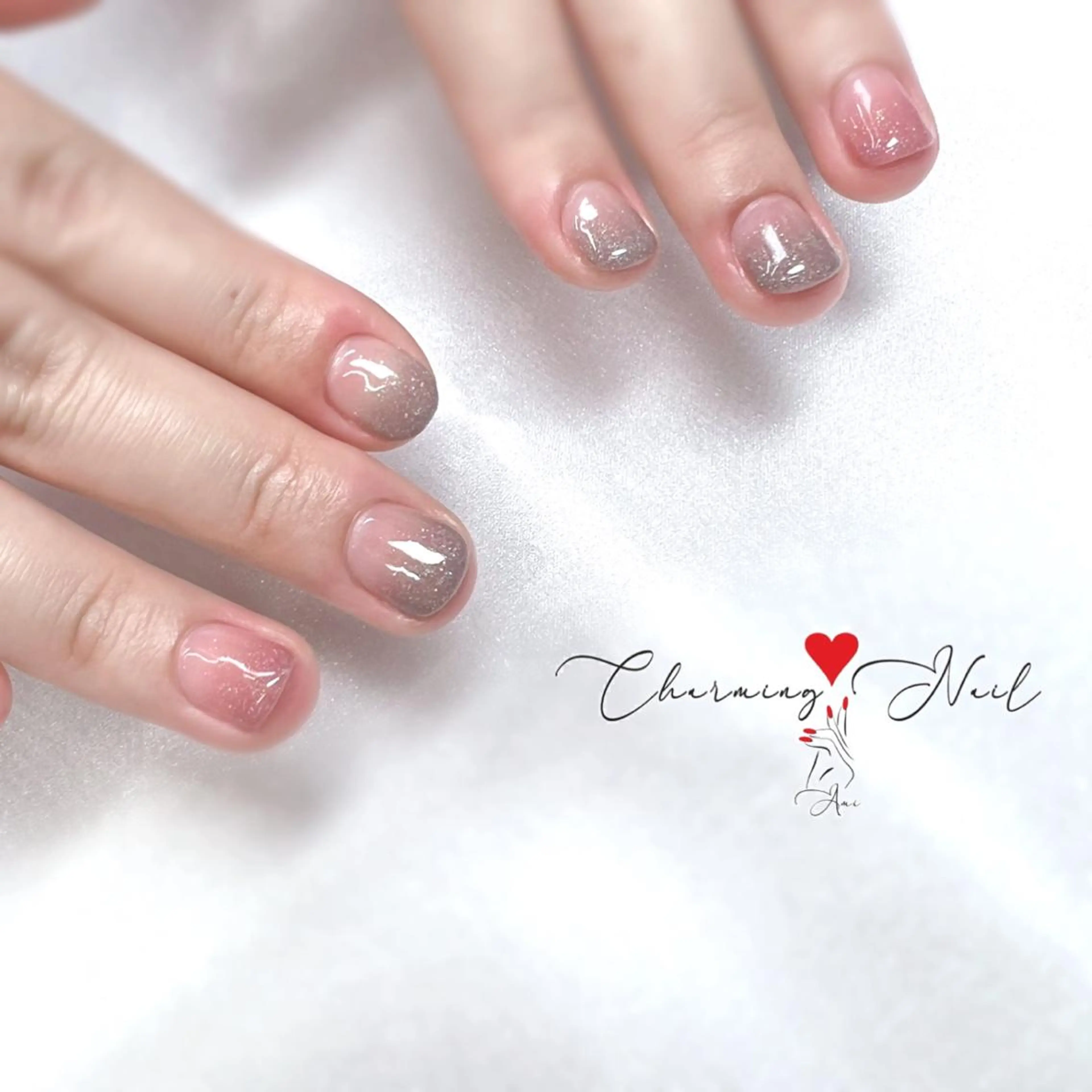 ネイル クリアネイル ジェルネイル グラデーション キラキラネイル Charming❤️Nail所属・Nailist Amiのその他イメージ