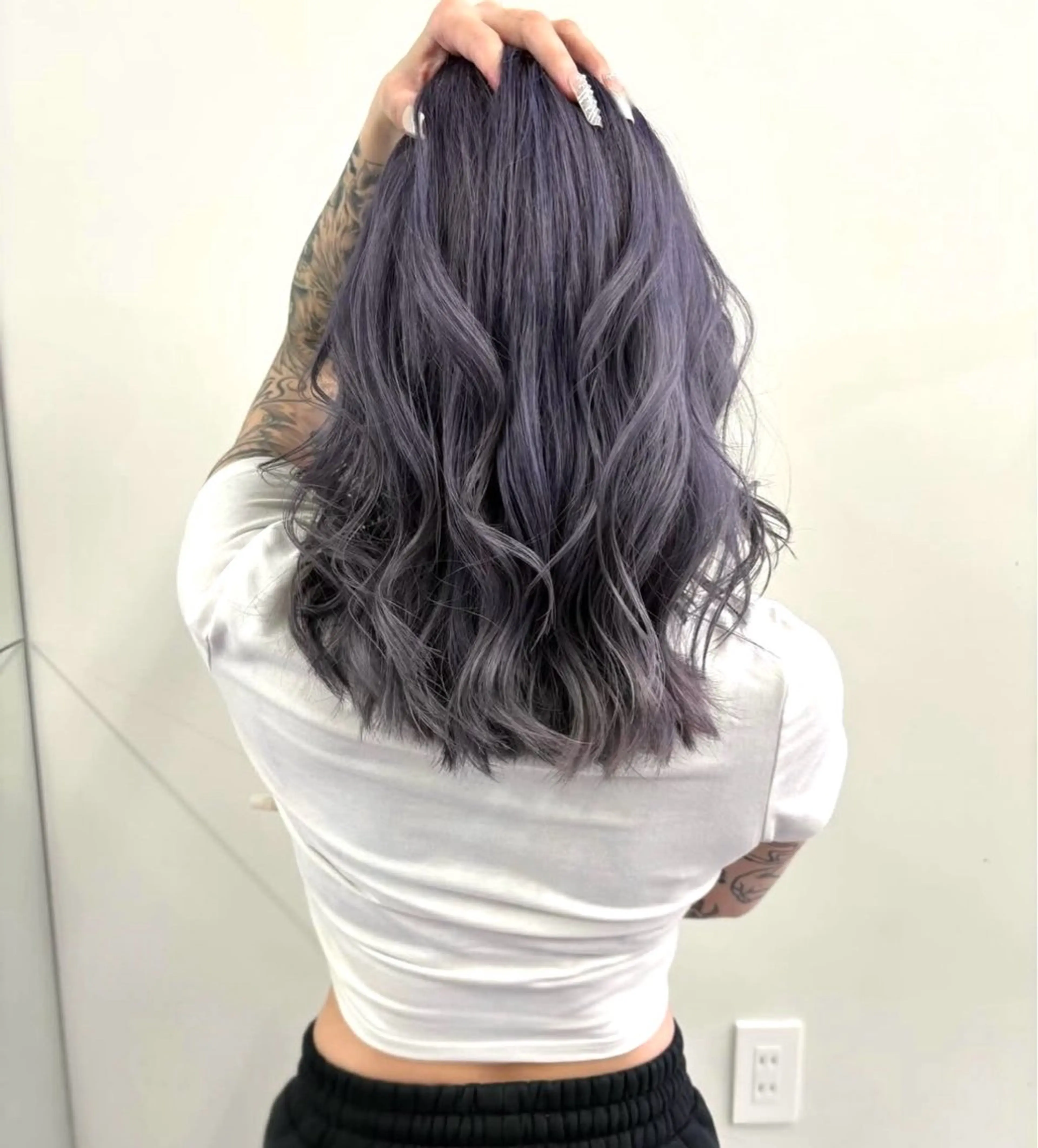 セミロング カラー fuuka/ ハイトーン/海外ヘアのヘアスタイル