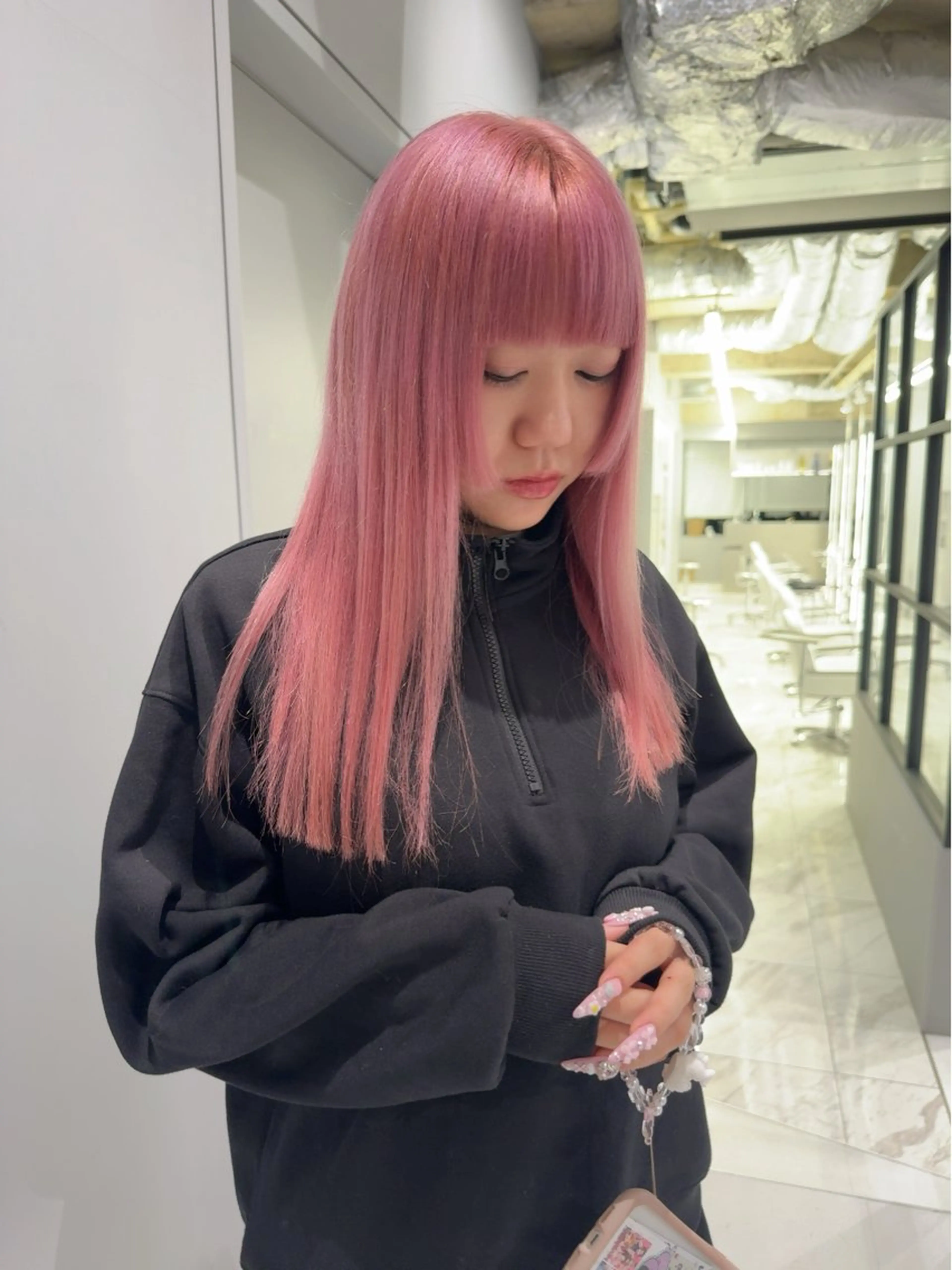 セミロング カラー カットモデル 🎀🩵RISAのヘアスタイル