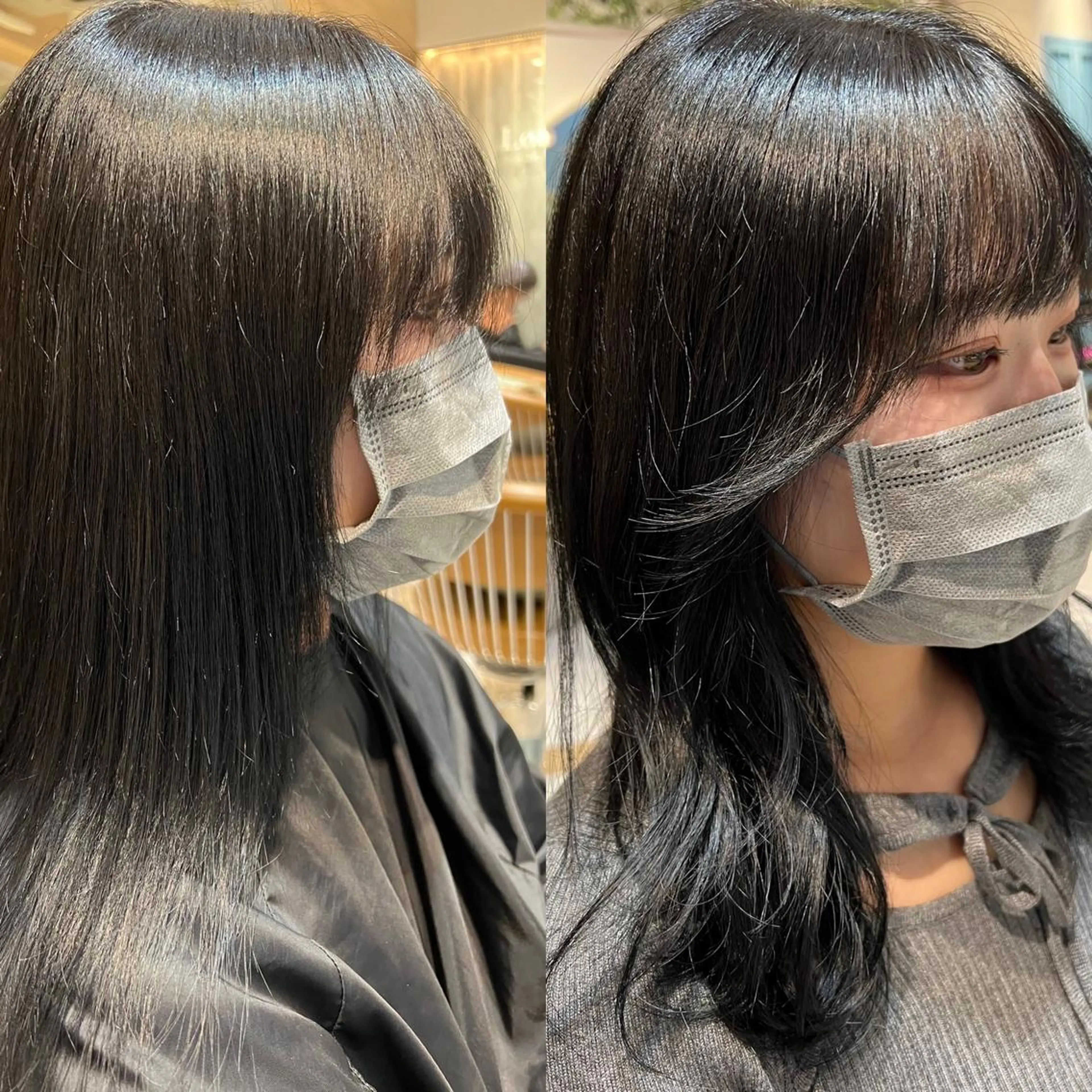 ロング カラー インナーカラー 顔周りカット 韓国風ヘア レイヤーカット カット ヘアカラー トリートメント Lond luce心斎橋所属・🍀小川大輔🍀 ボブ/ブリーチ🥇のヘアスタイル