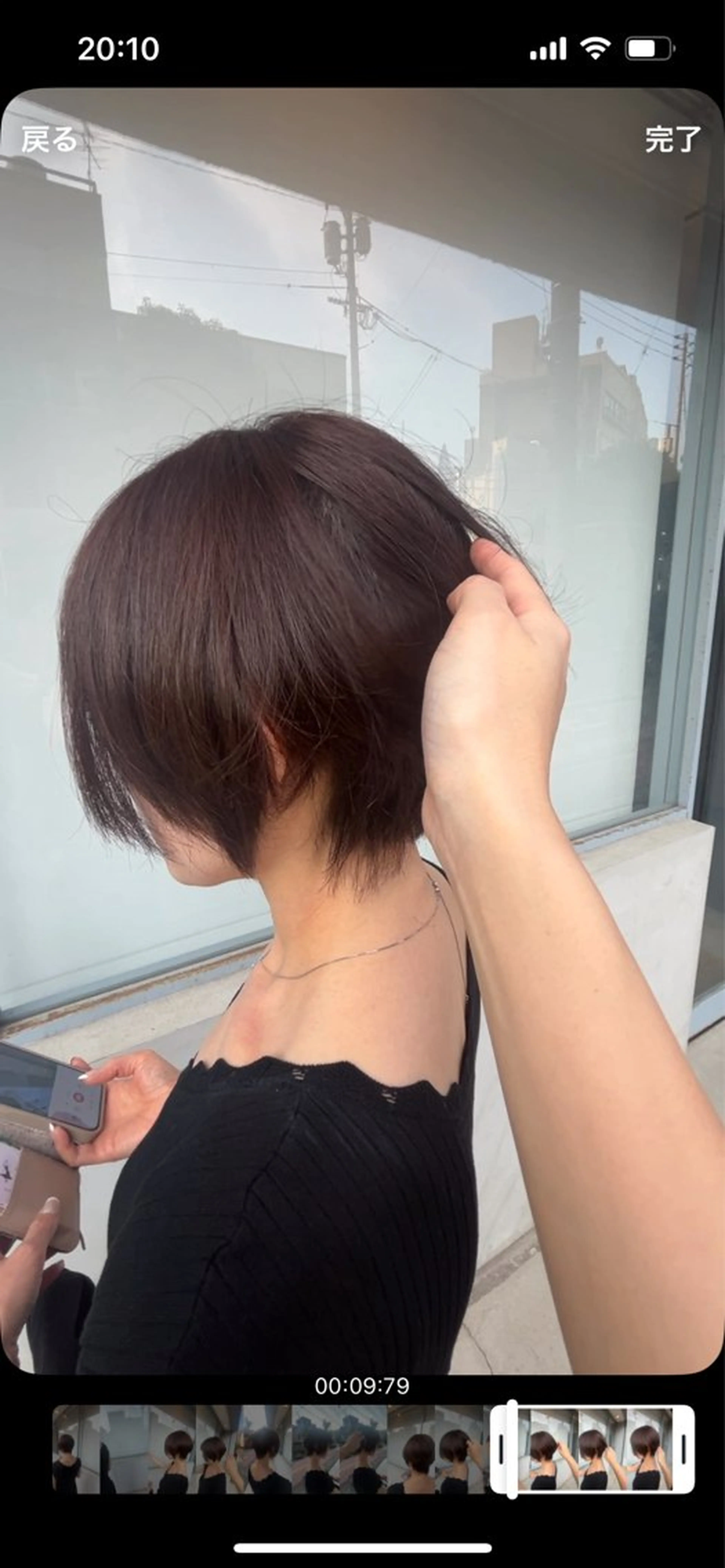 ショート チョコレートブラウン 熊谷 鈴のヘアスタイル