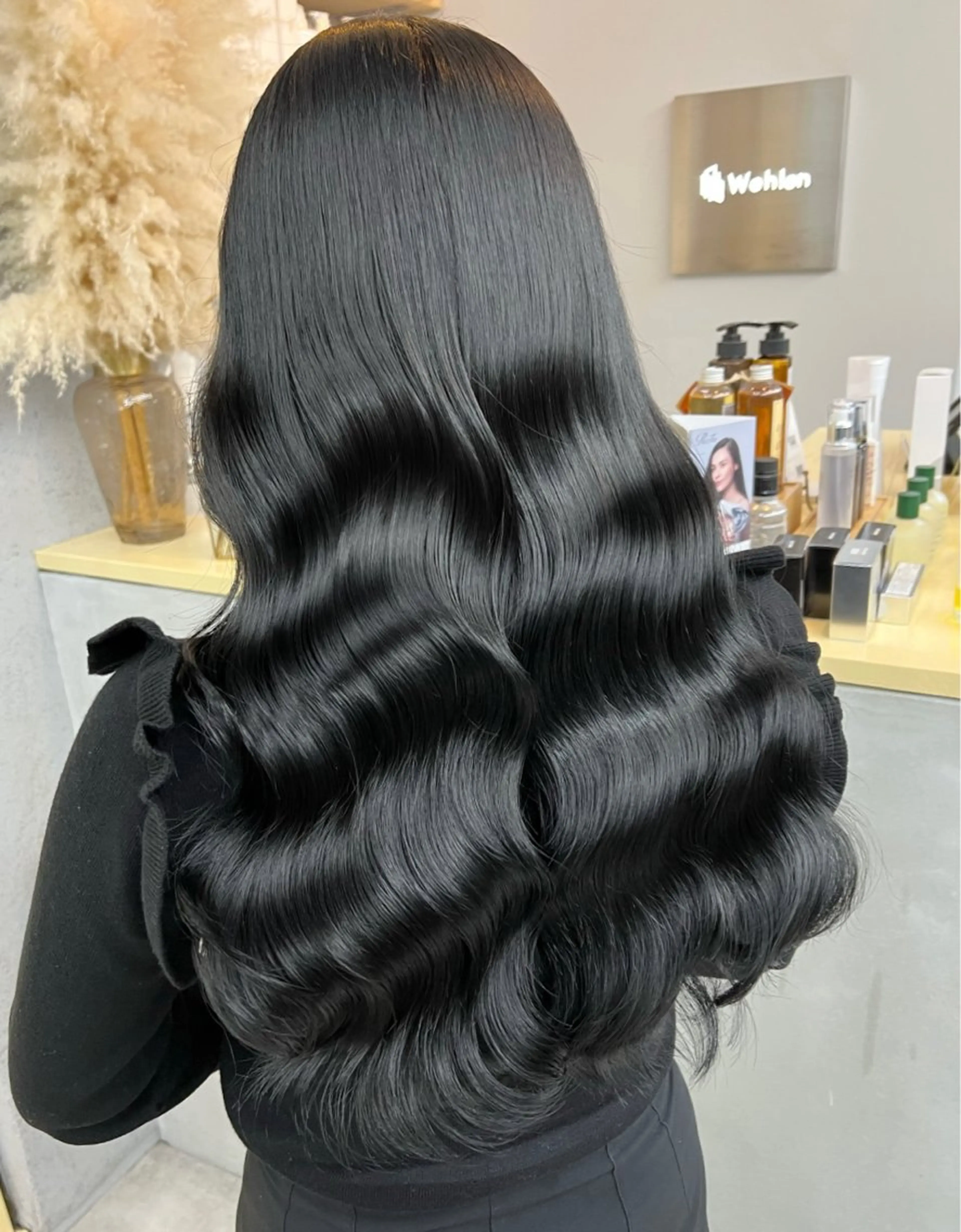 ロング カット ヘアカラー トリートメント ヘアセット プル艶職人/ にしものヘアスタイル