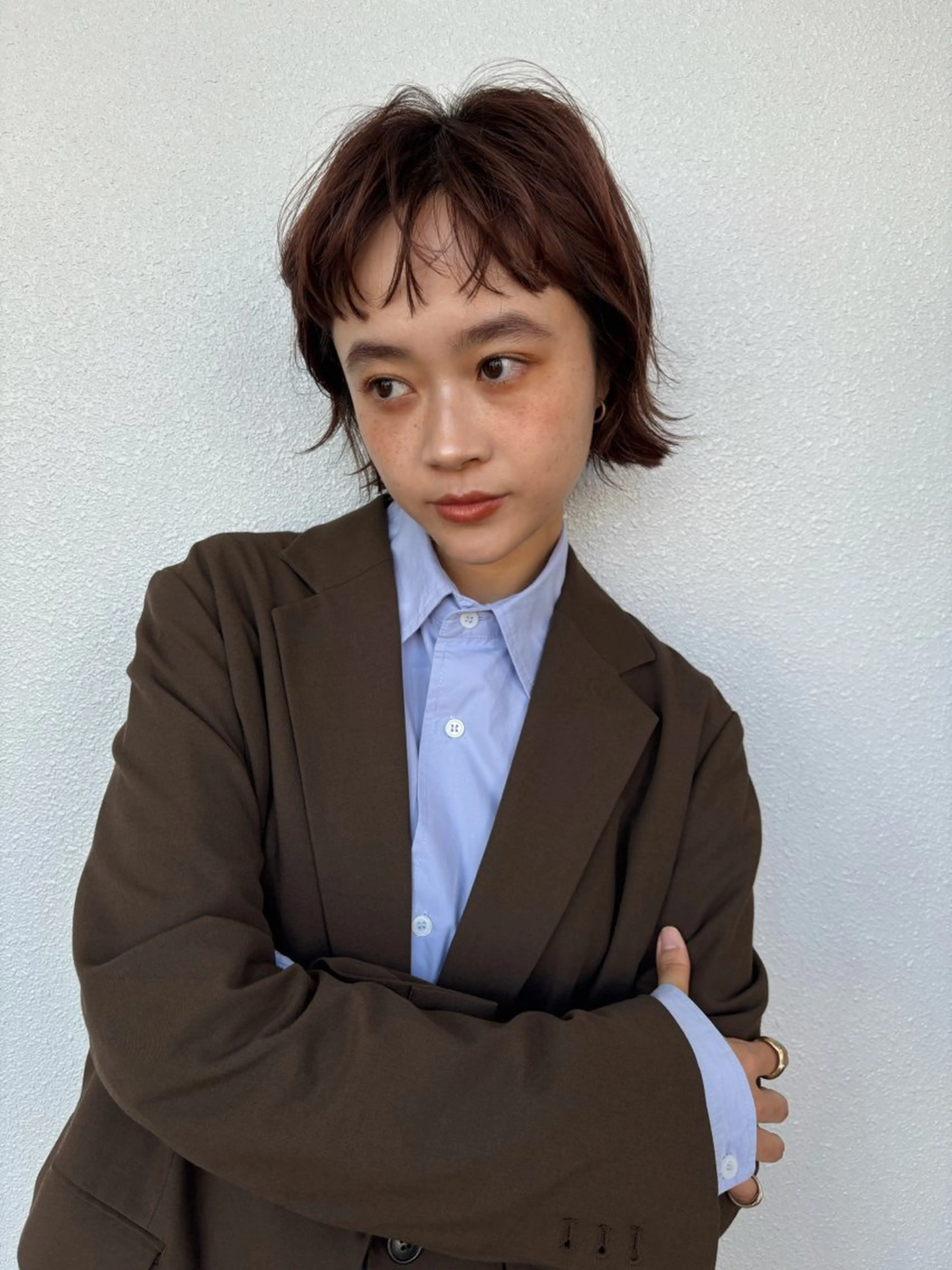 前髪カットの写真