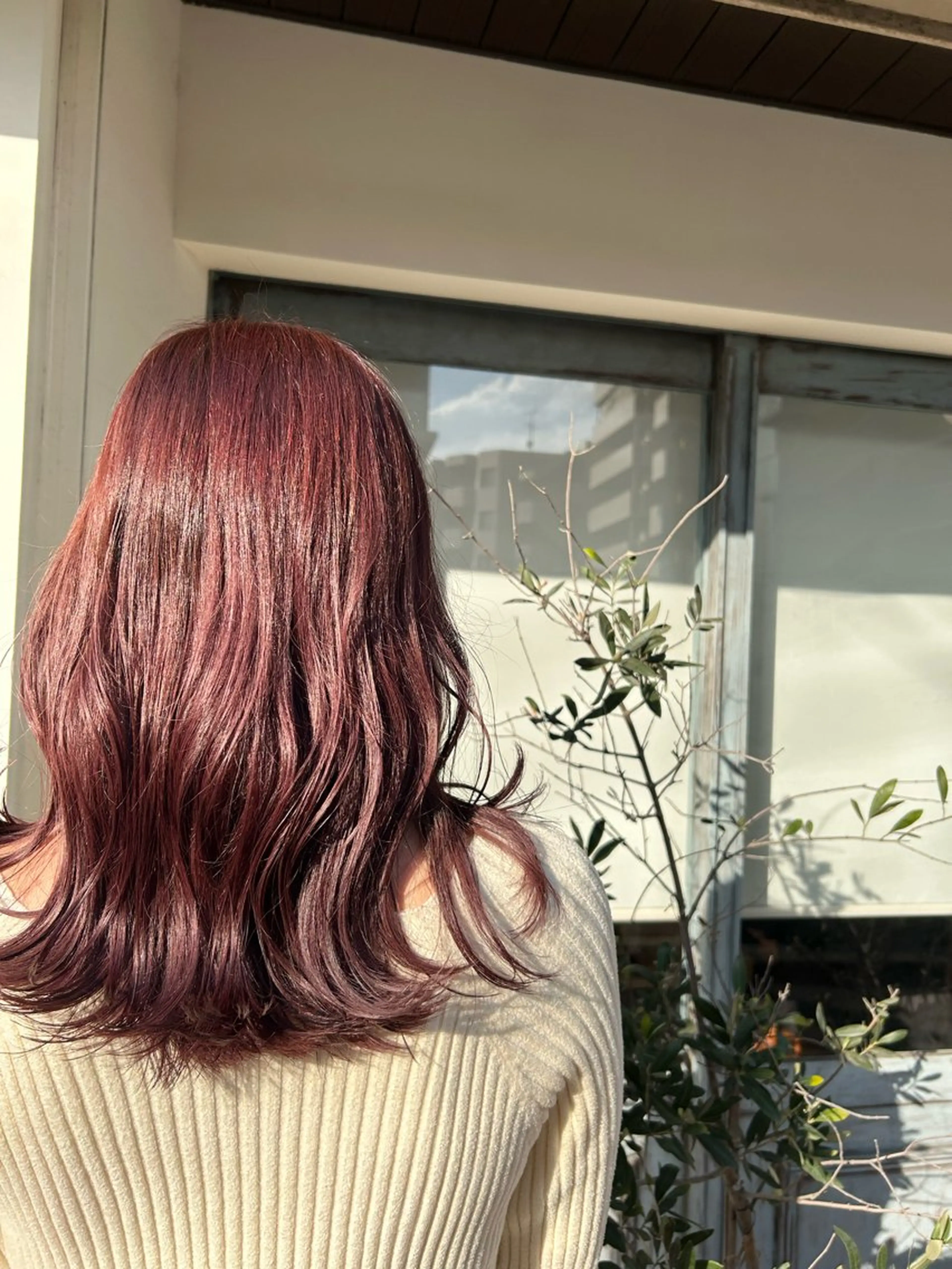 セミロング カット ヘアカラー トリートメント ボブ/暖色/透明 感カラー/Sachiのヘアスタイル