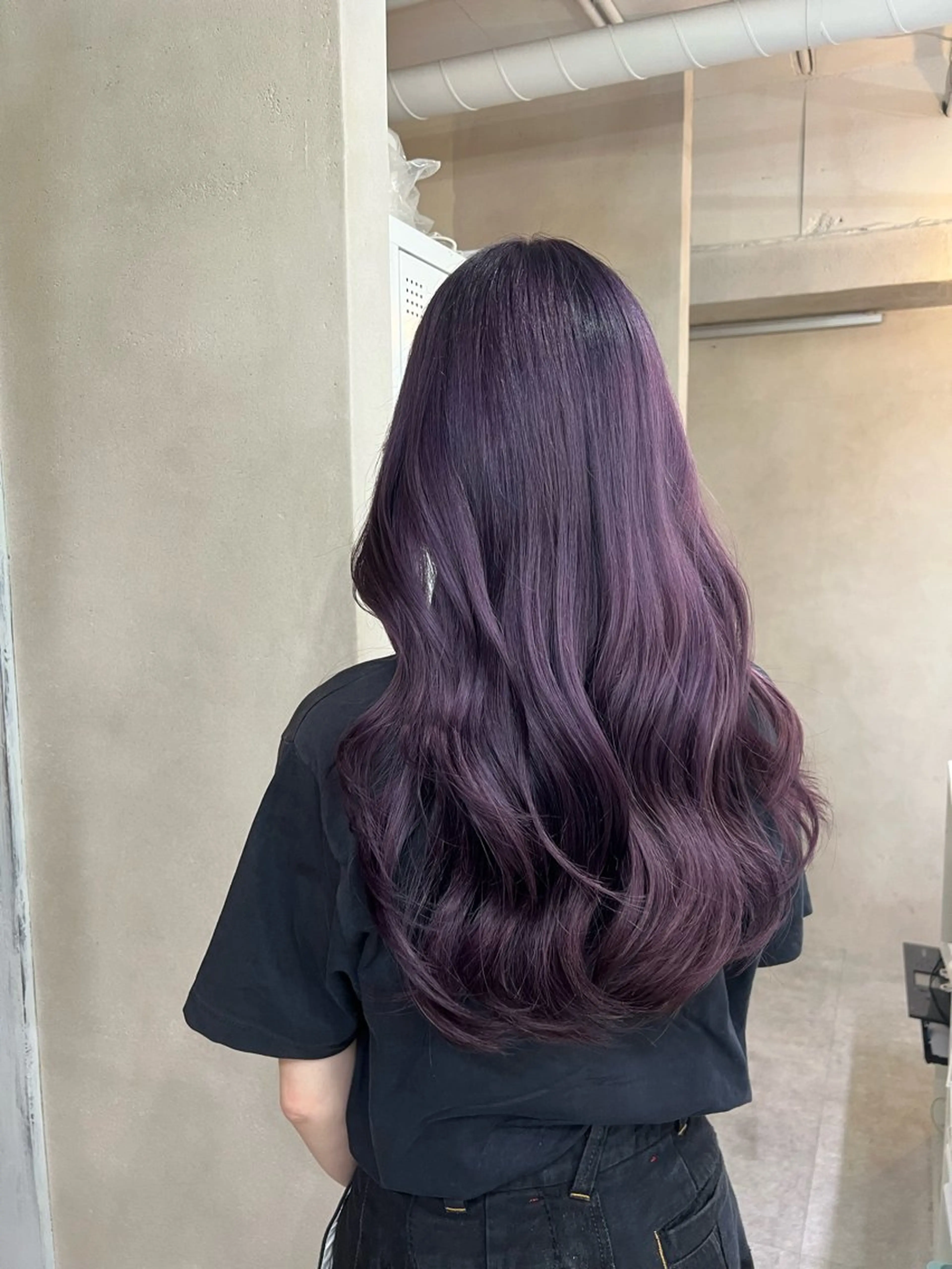 ロング カット ヘアカラー トリートメント yuuna 🤎のヘアスタイル