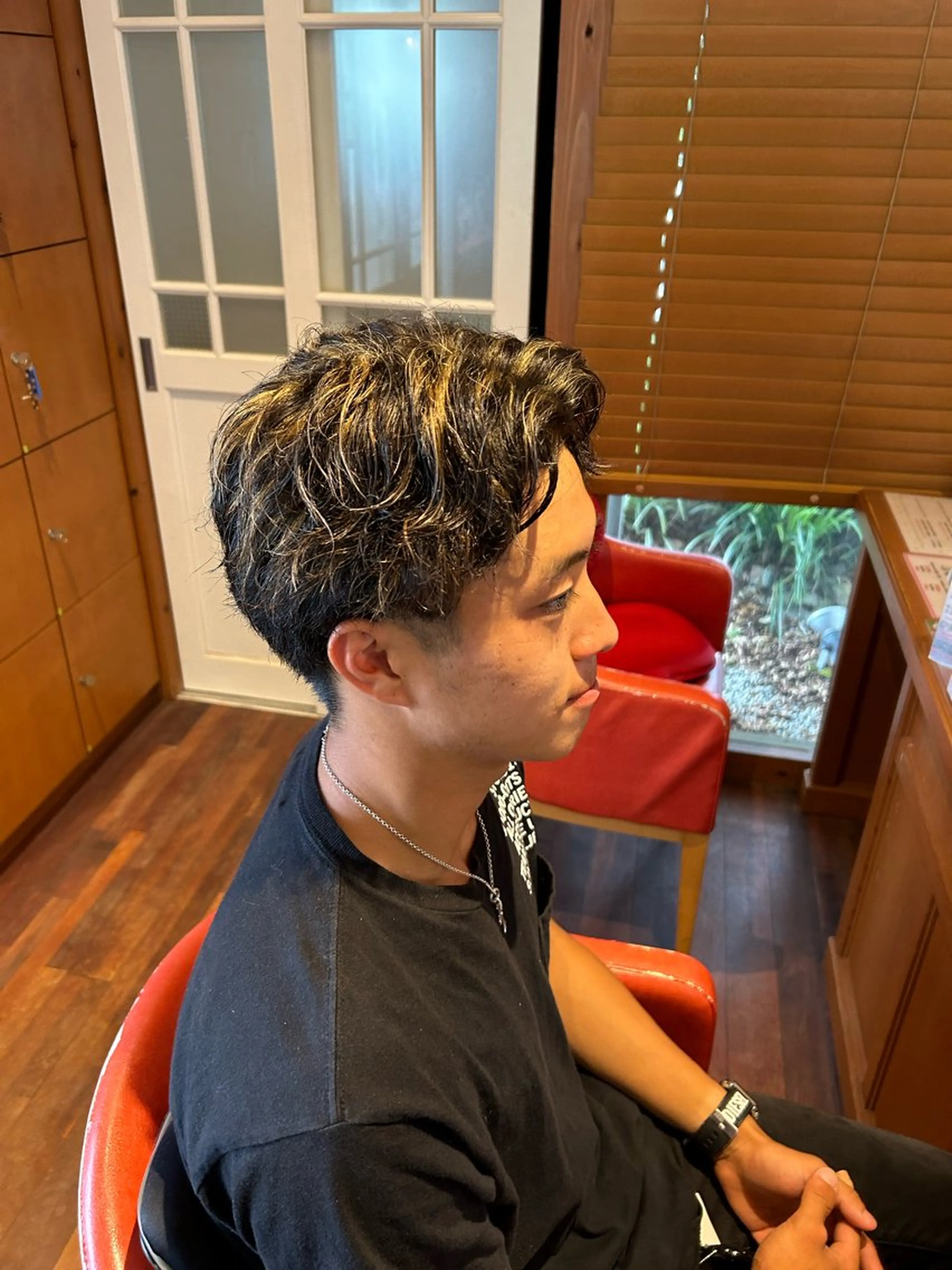 メンズ メンズハイライト 金森 有希のヘアスタイル