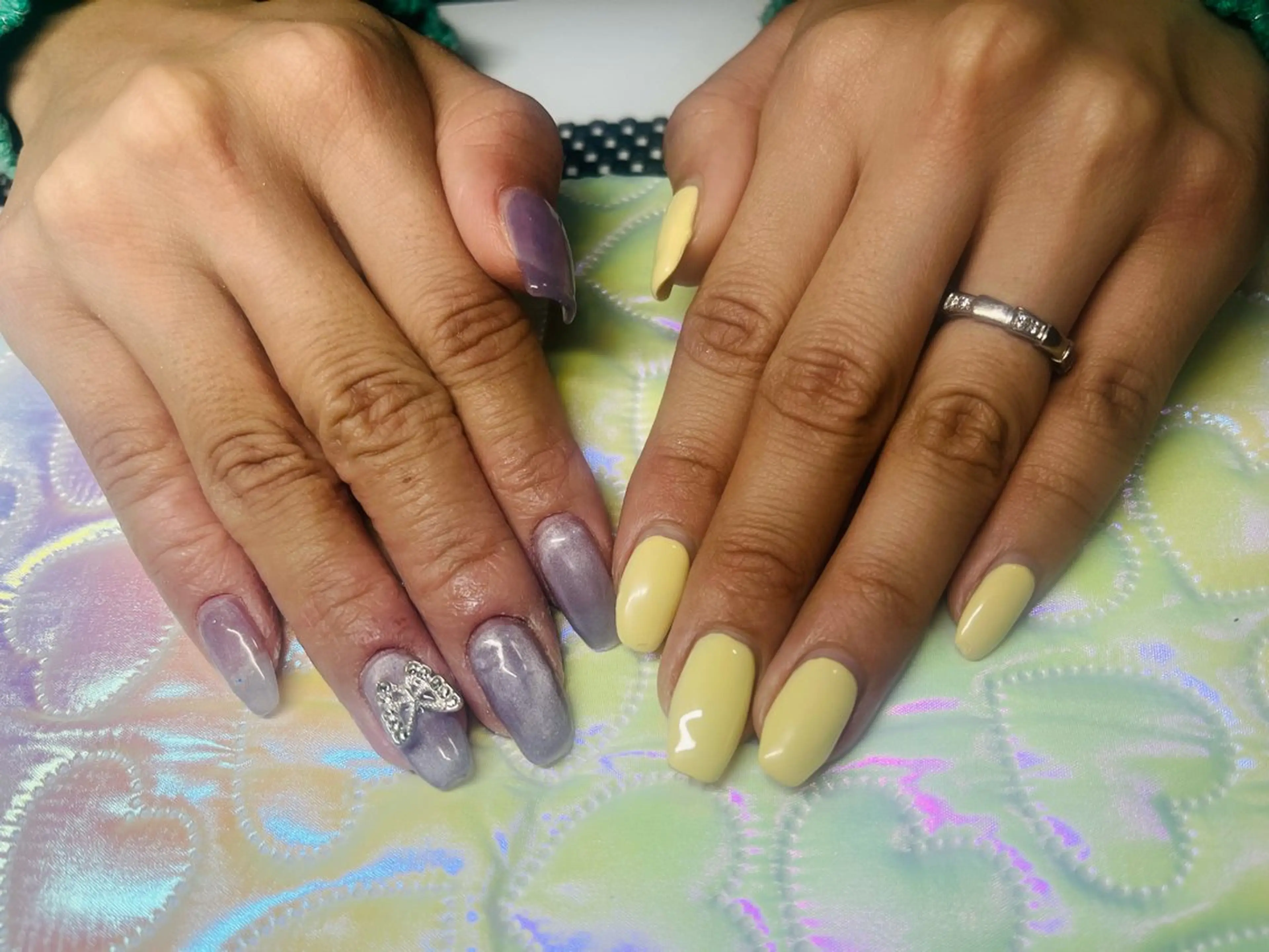 ネイル マグネットネイル フットネイル NAILSALON Tのネイルデザイン