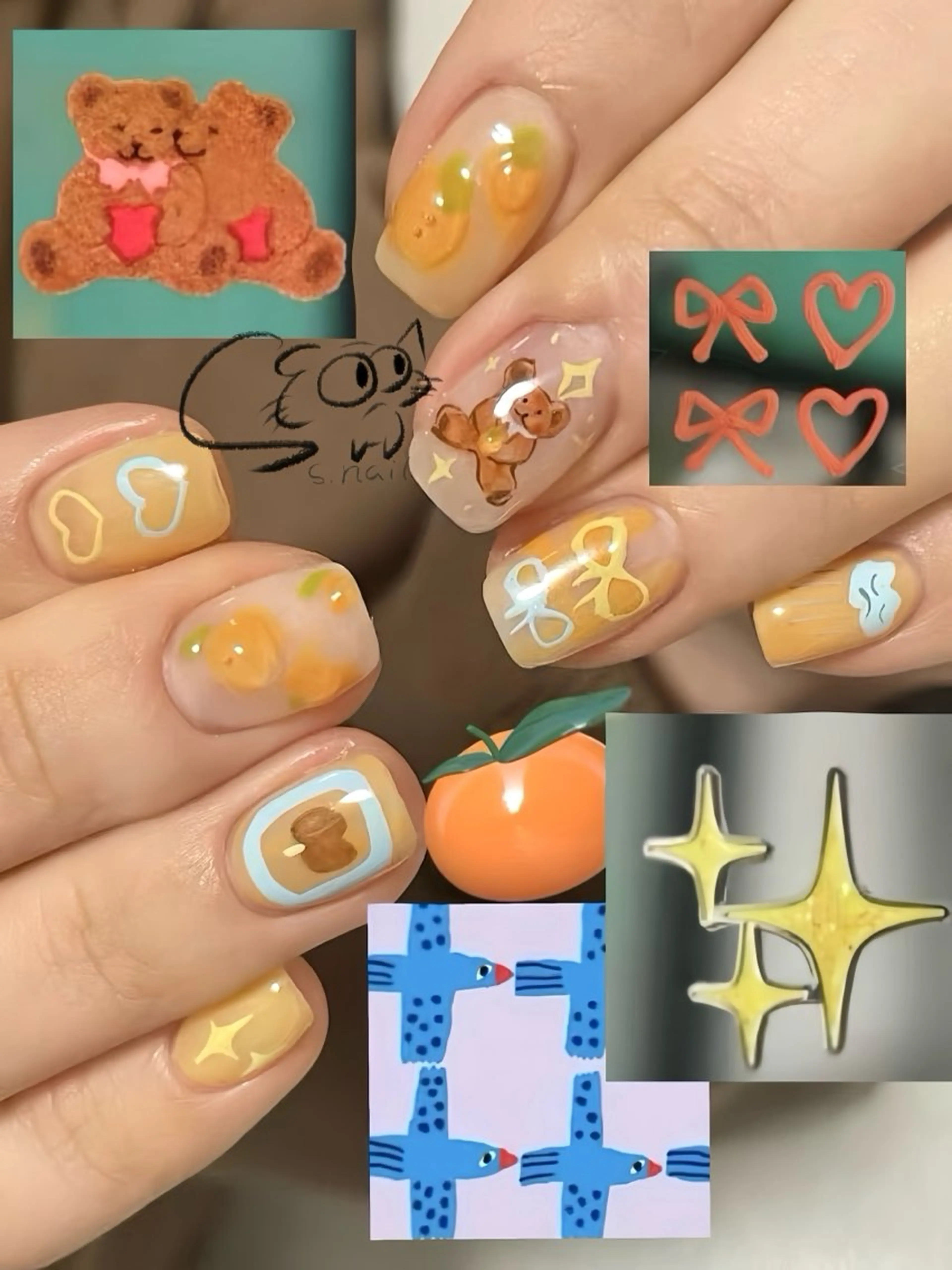 ネイル チークネイル フレンチネイル グラデーション マグネットネイル ワンカラーネイル S.nail _のネイルデザイン