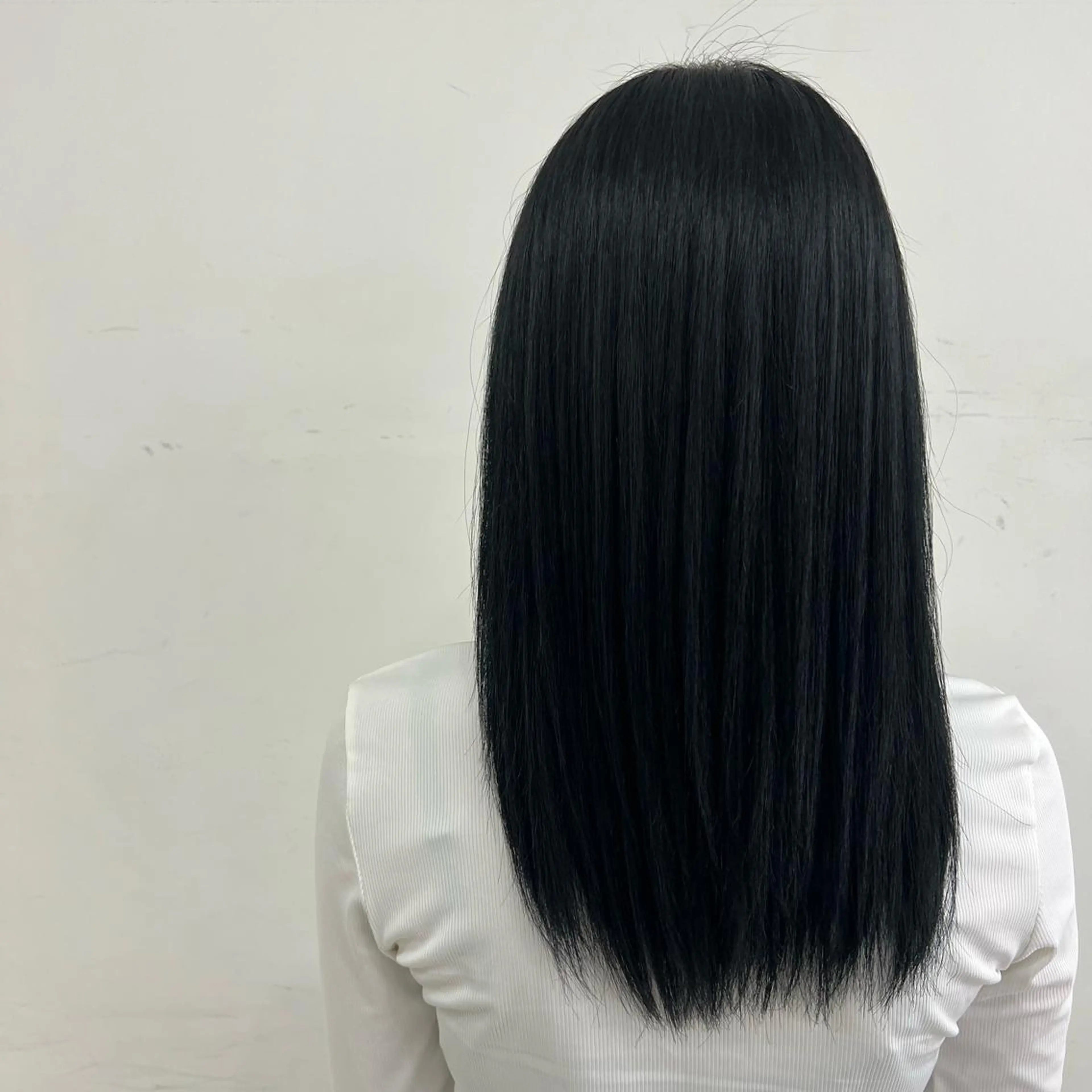 ロング カラー 黒髪 ブルーカラー ブルーブラック 🌼江幡 朱音🌼のヘアスタイル