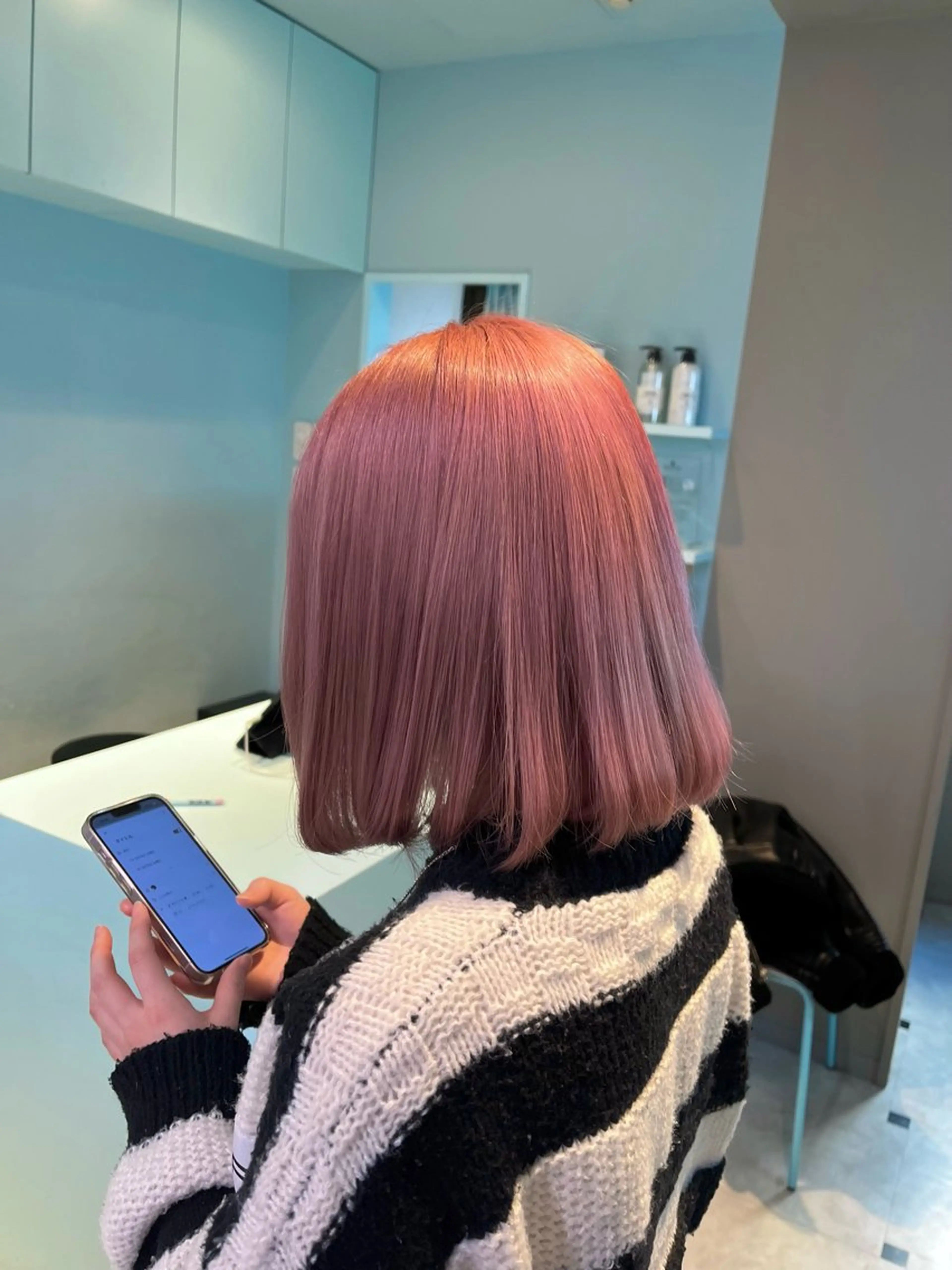 ショート カラー ヘアカラー トリートメント ブリーチカラー 🩵MIZUKIのヘアスタイル