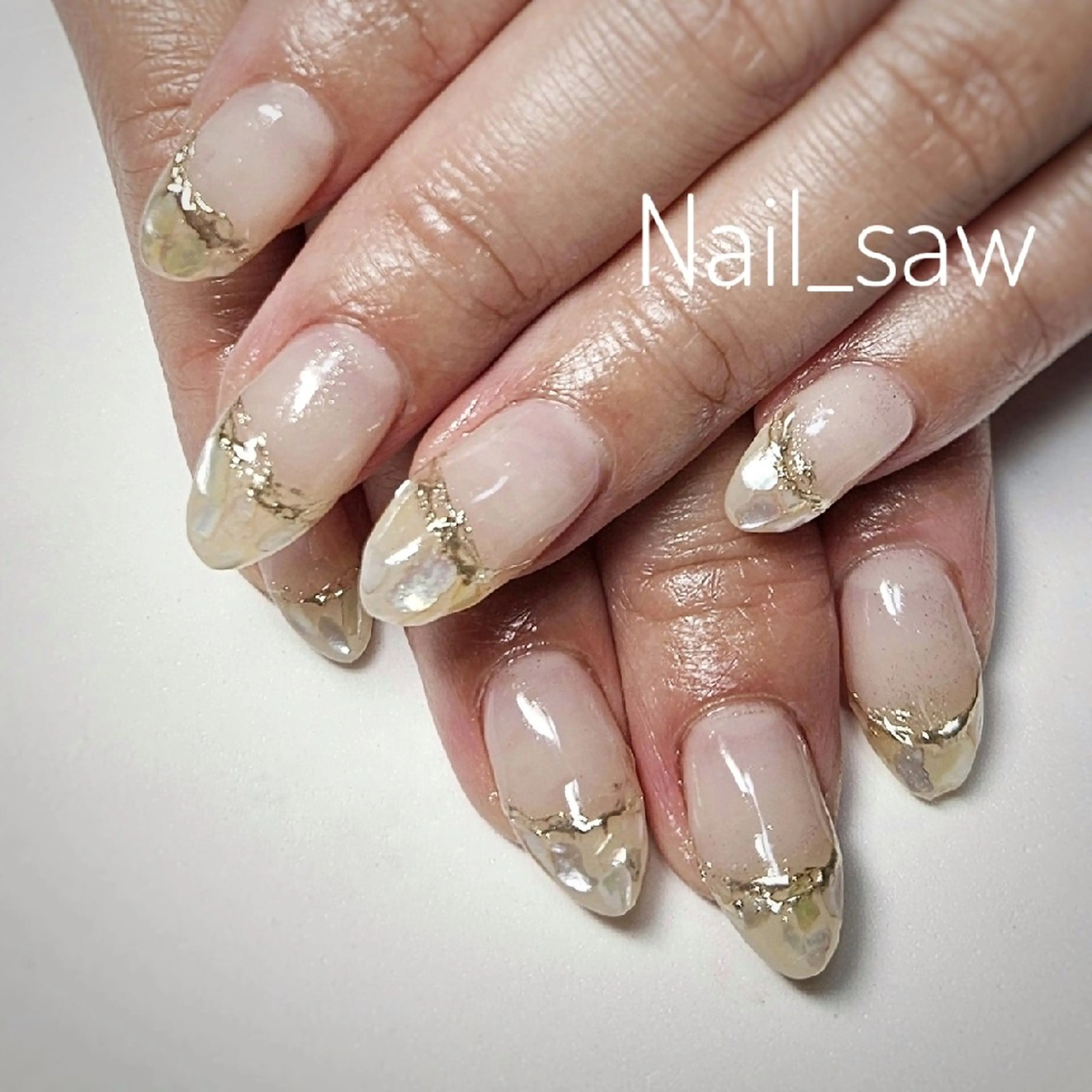 ネイル フレンチネイル 持ち込み ハンドネイル Y. Saoriのネイルデザイン