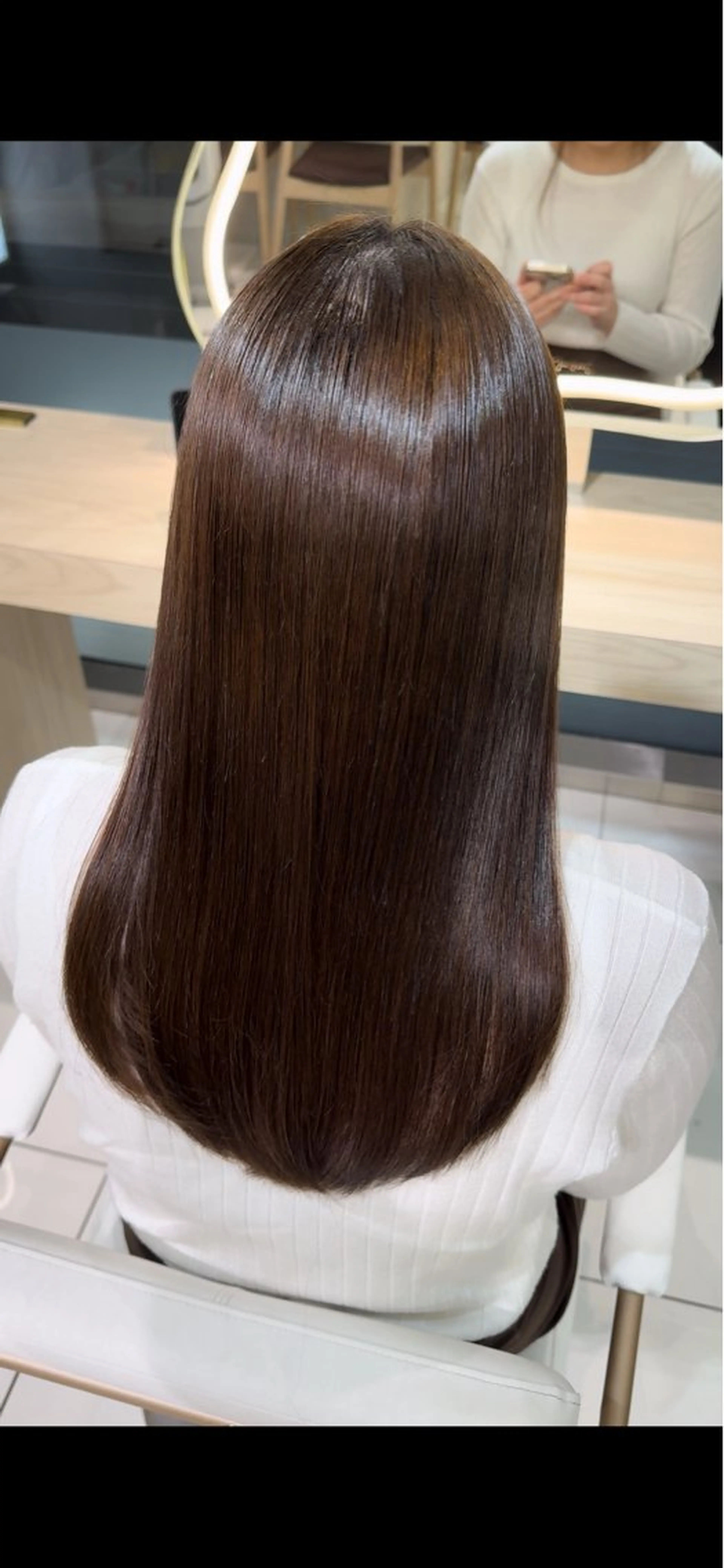 ロング パーマ 韓国レイヤー/ 顔まわり/西野和裕のヘアスタイル