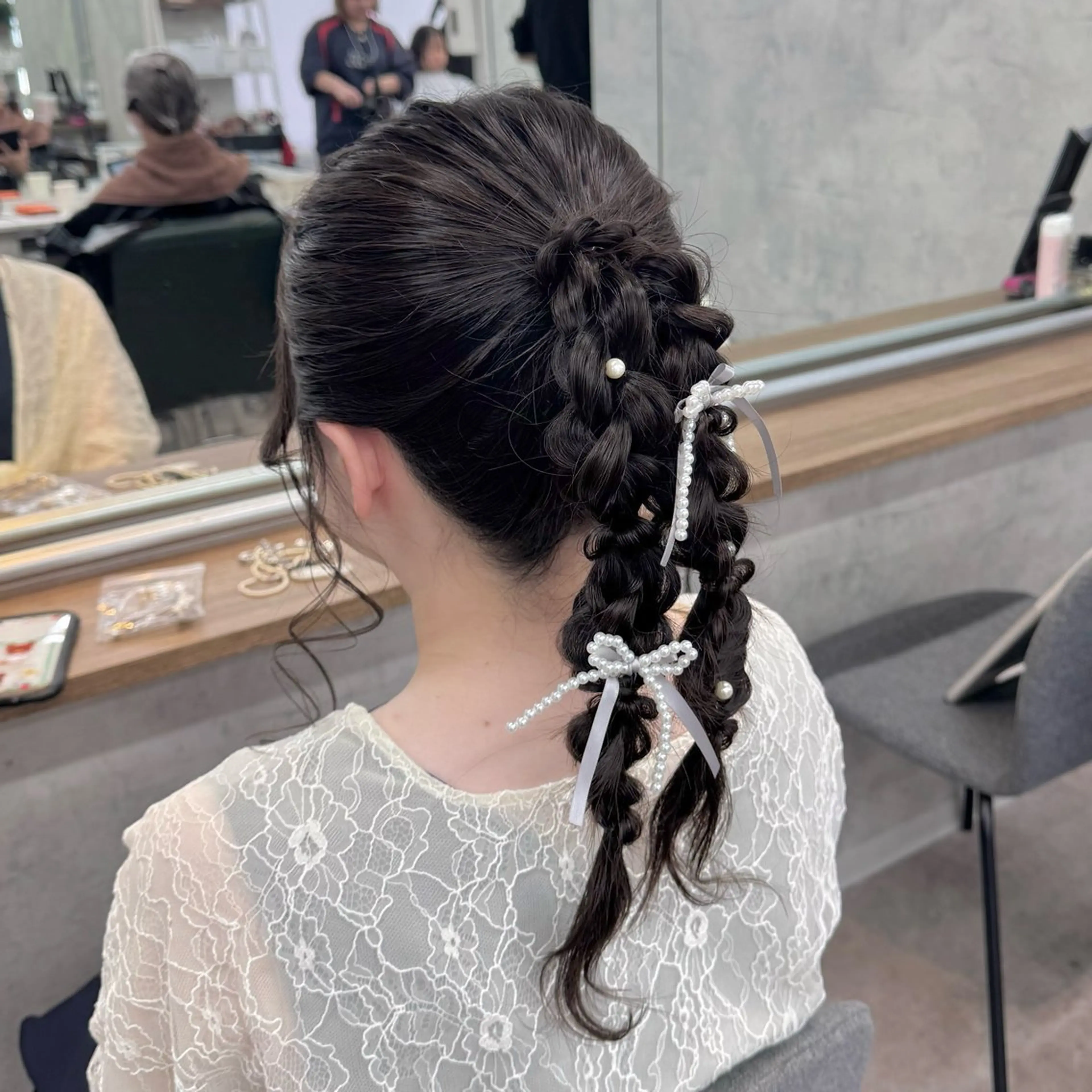 ロング ヘアアレンジ JUNSHIN🦋 ヘアセット／カラーのヘアスタイル