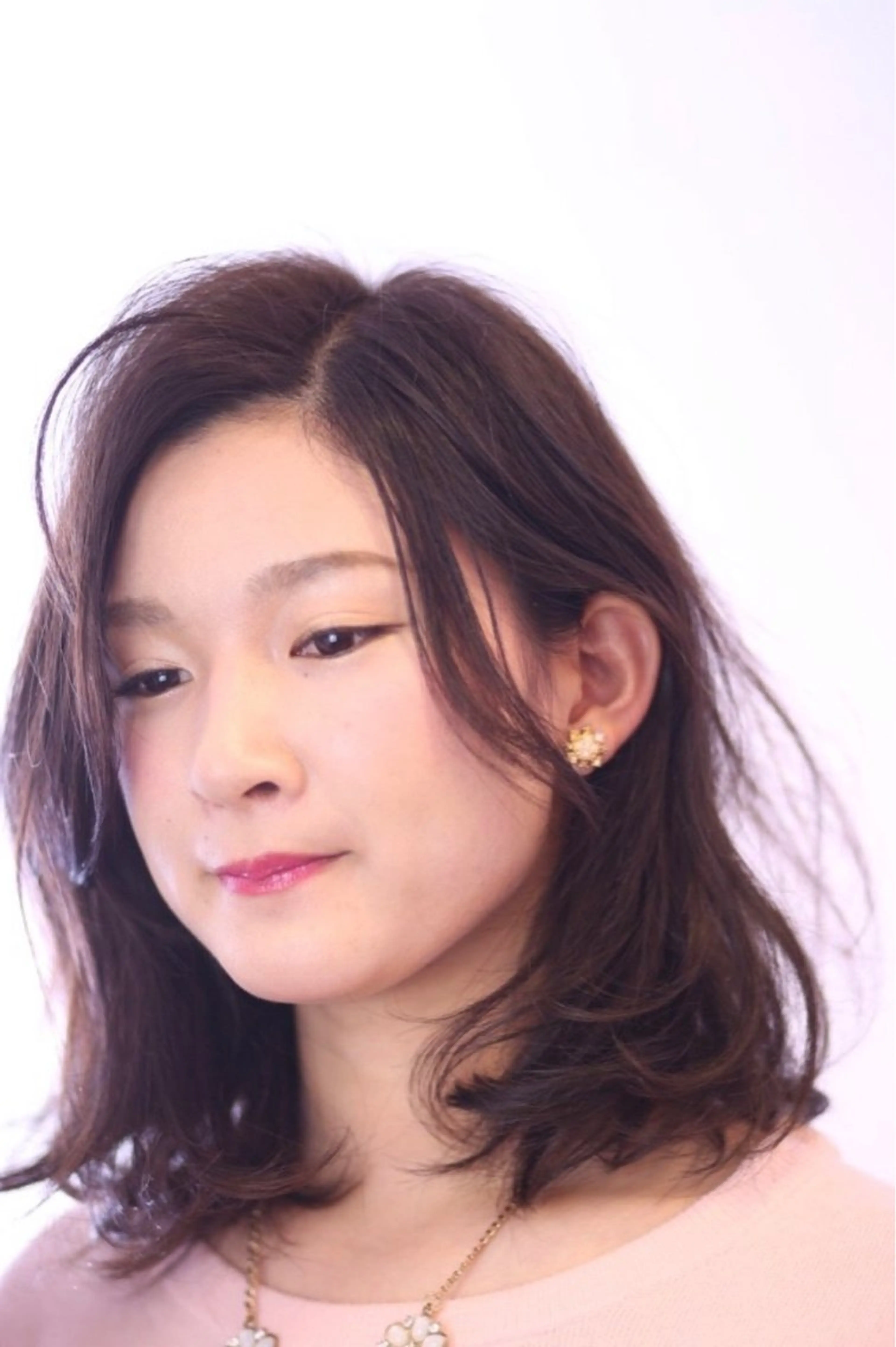 ミディアム ミディアムパーマ 神崎 一洋のヘアスタイル