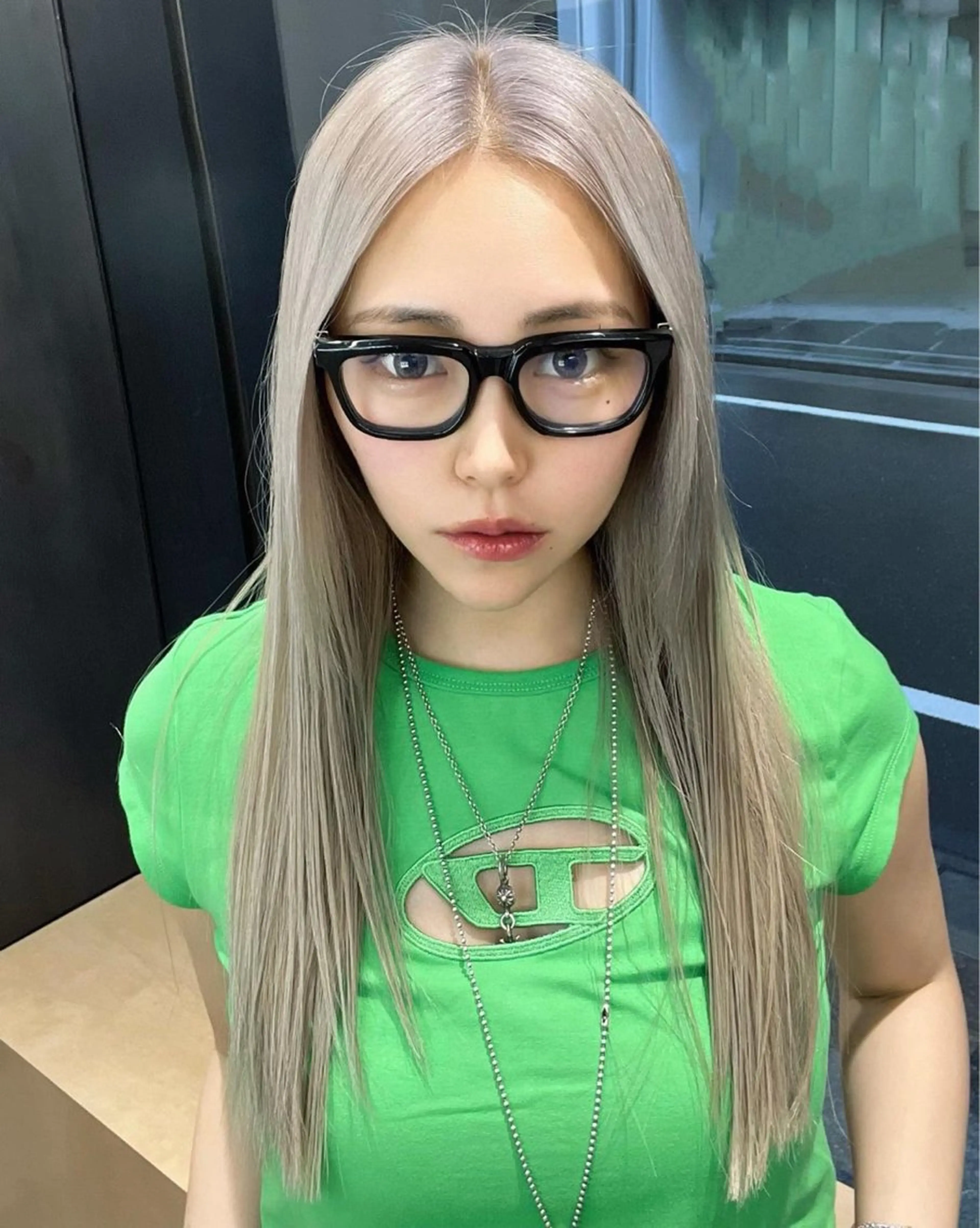 ロング カラー カット・ダブルカラー TAIGAのヘアスタイル