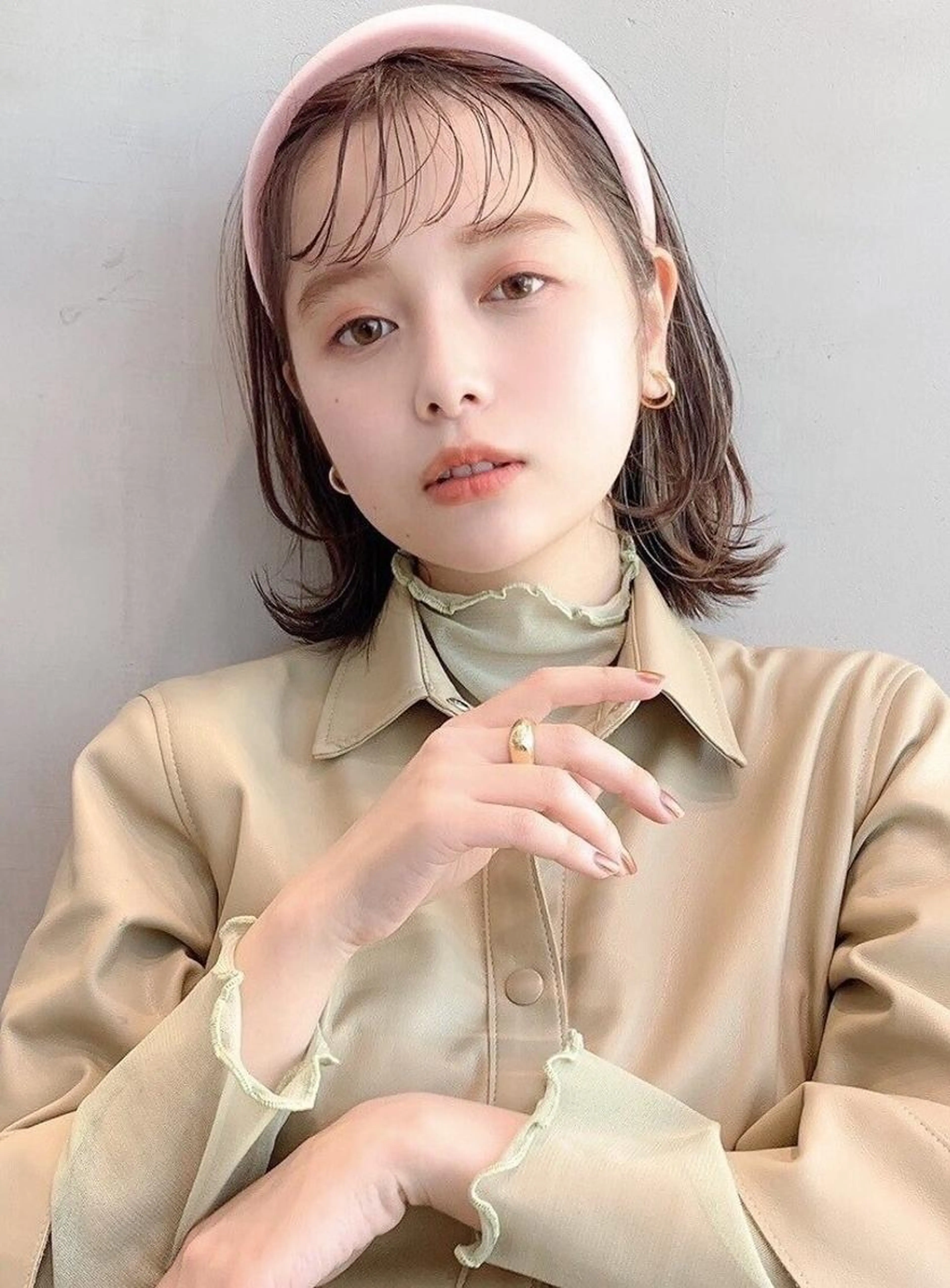 カット+ブリーチなしダブルカラー+髪質改善トリートメント¥24200[E-6京橋]の写真