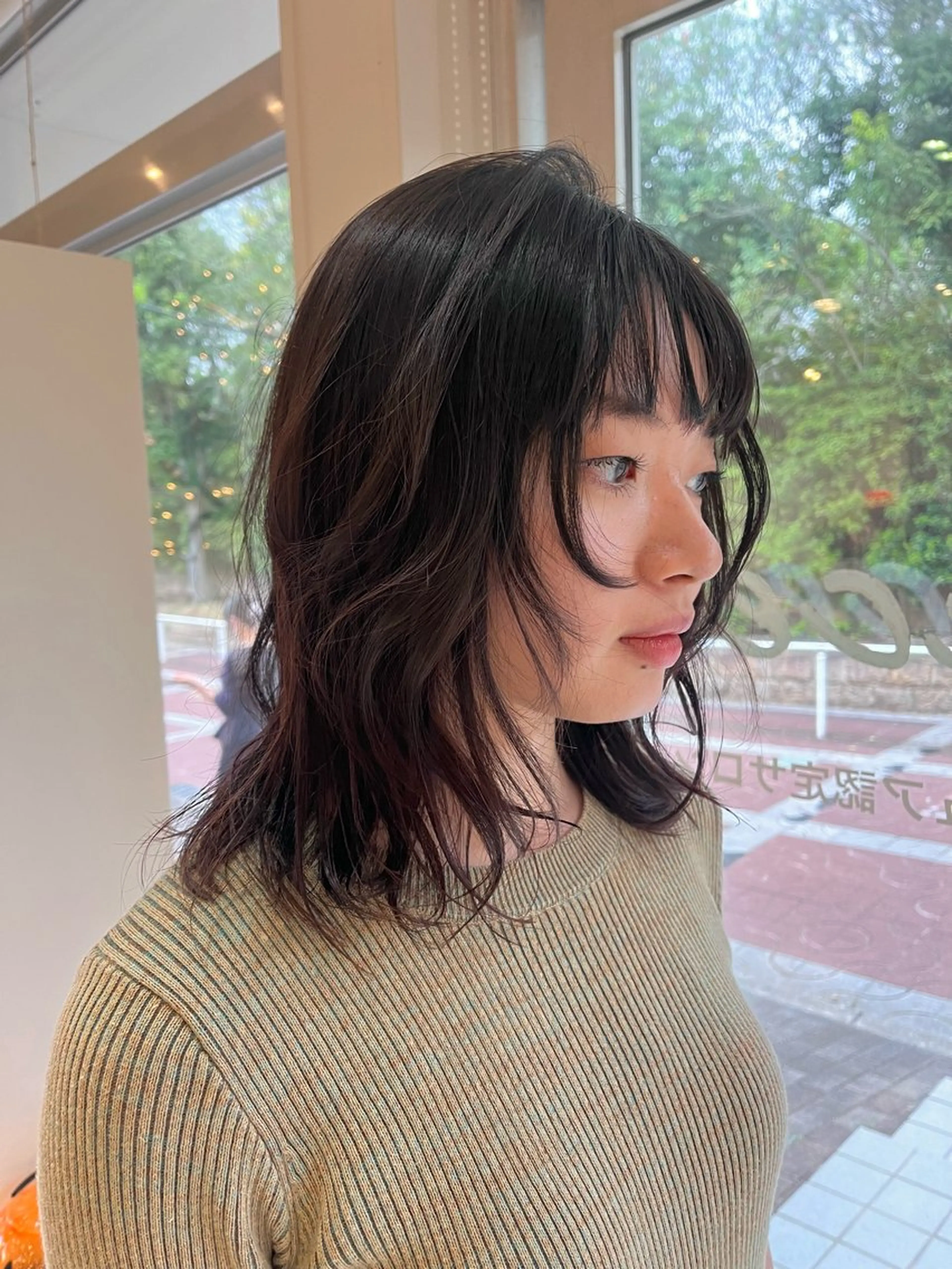 ミディアム カット レイヤー/暖色/ 髪質改善/永礼芳果のヘアスタイル